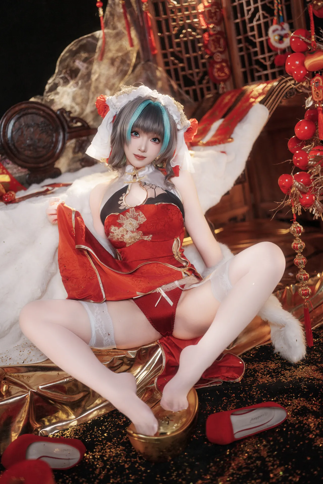 Bangni - Azur Route Cheshire New Year Cheongsam Bangni Bonnie - Azur Route Cheshire New Year Cheongsam Bangni - Azur Route Cheshire New Year Cheongsam Bangni Bonnie - Azur Route Cheshire New Year Cheongsam