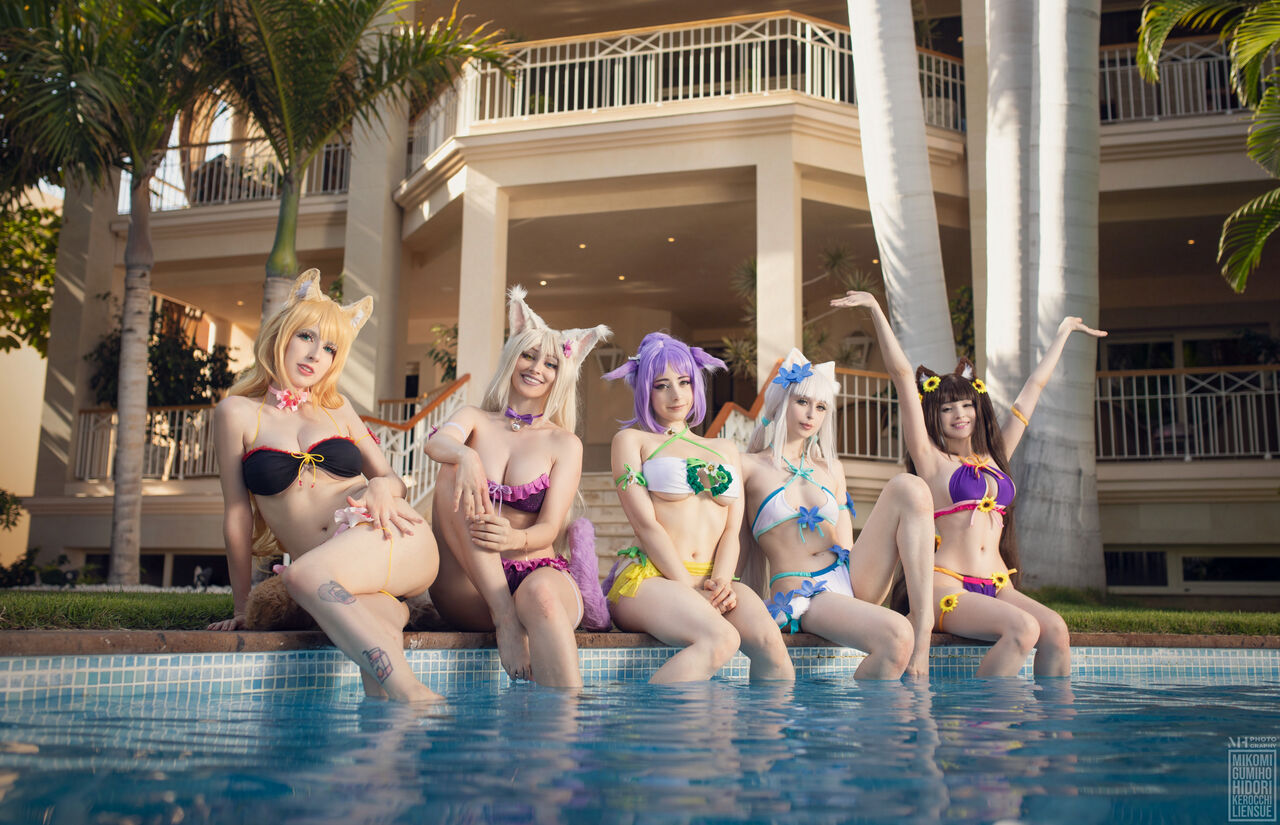 Hidori Rose, Mikomi Hokina, Gumiho, Kerocchi, Liensue - Nekopara Collab Hidori Rose, Mikomi Hokina, Gumiho, Kerocchi, Liensue - Nekopara Collab