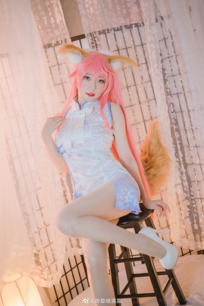 FGO co-star Jade Algae front cheongsam cos cn vanilla dew FGO co-star Jade Algae front cheongsam cos cn vanilla dew