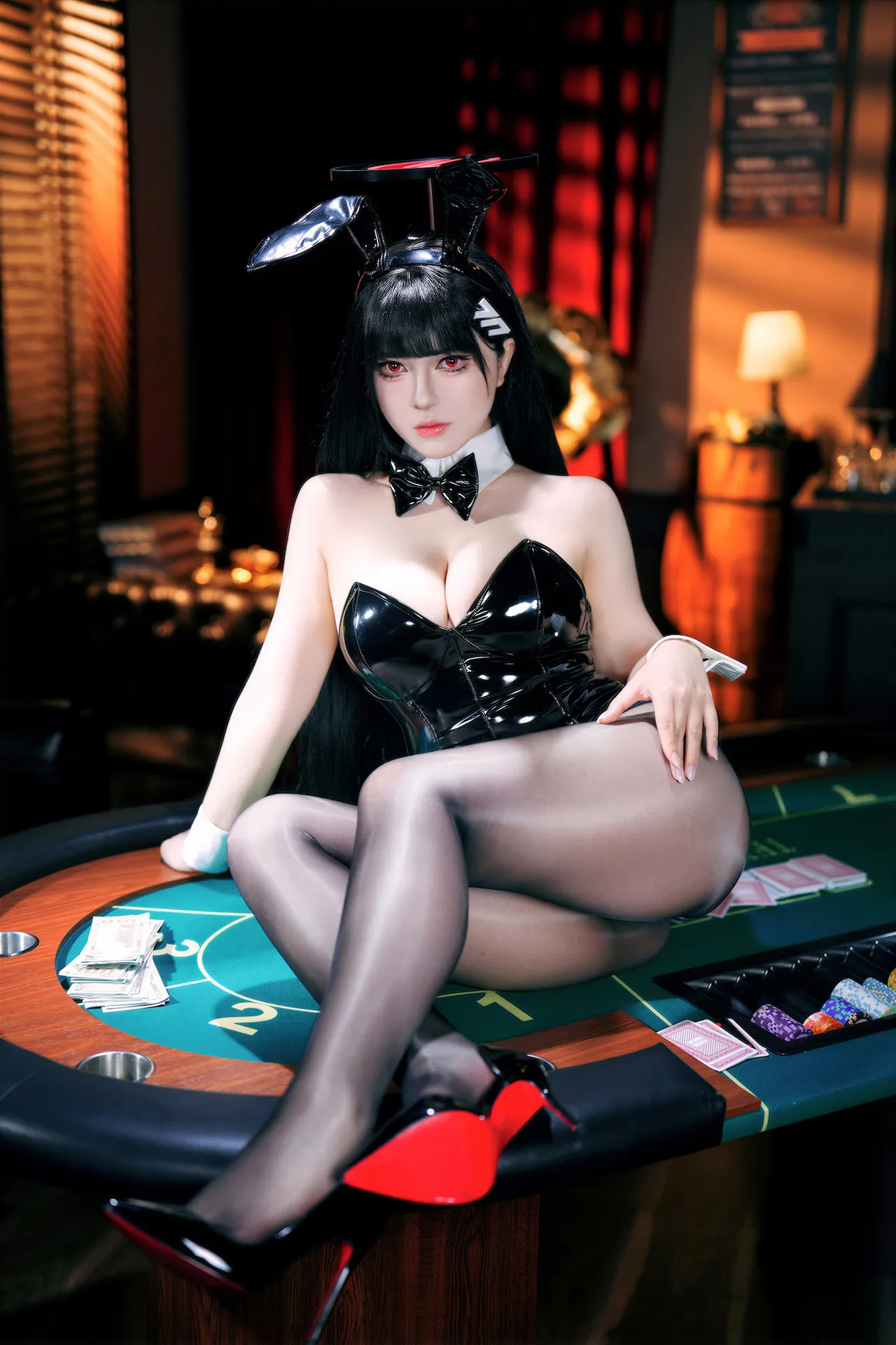 Half-Half - Blue Archive Rion Tiaotsuki, bunny girl Half-Half - Blue Archive Rion Tiaotsuki, bunny girl