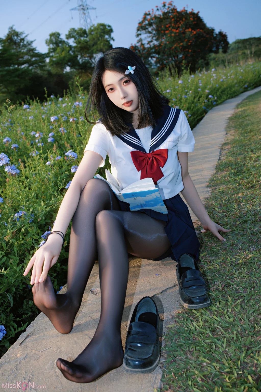 Coser@ Seven Red Beans: Blue Flower JK (39 photos) Coser@ Seven Red Beans: Blue Flower JK (39 photos)