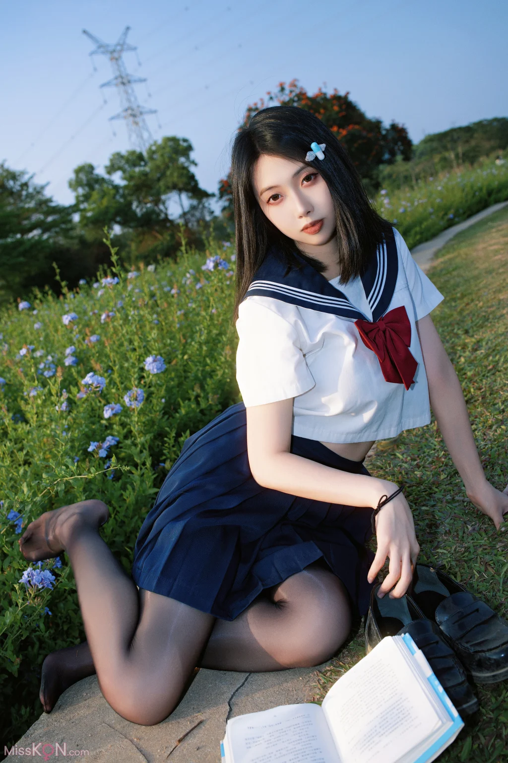 Coser@ Seven Red Beans: Blue Flower JK (39 photos) Coser@ Seven Red Beans: Blue Flower JK (39 photos)