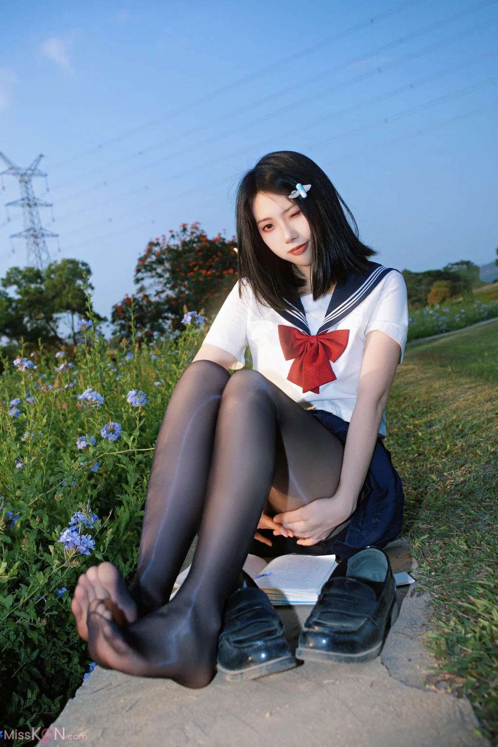 Coser@ Seven Red Beans: Blue Flower JK (39 photos) Coser@ Seven Red Beans: Blue Flower JK (39 photos)