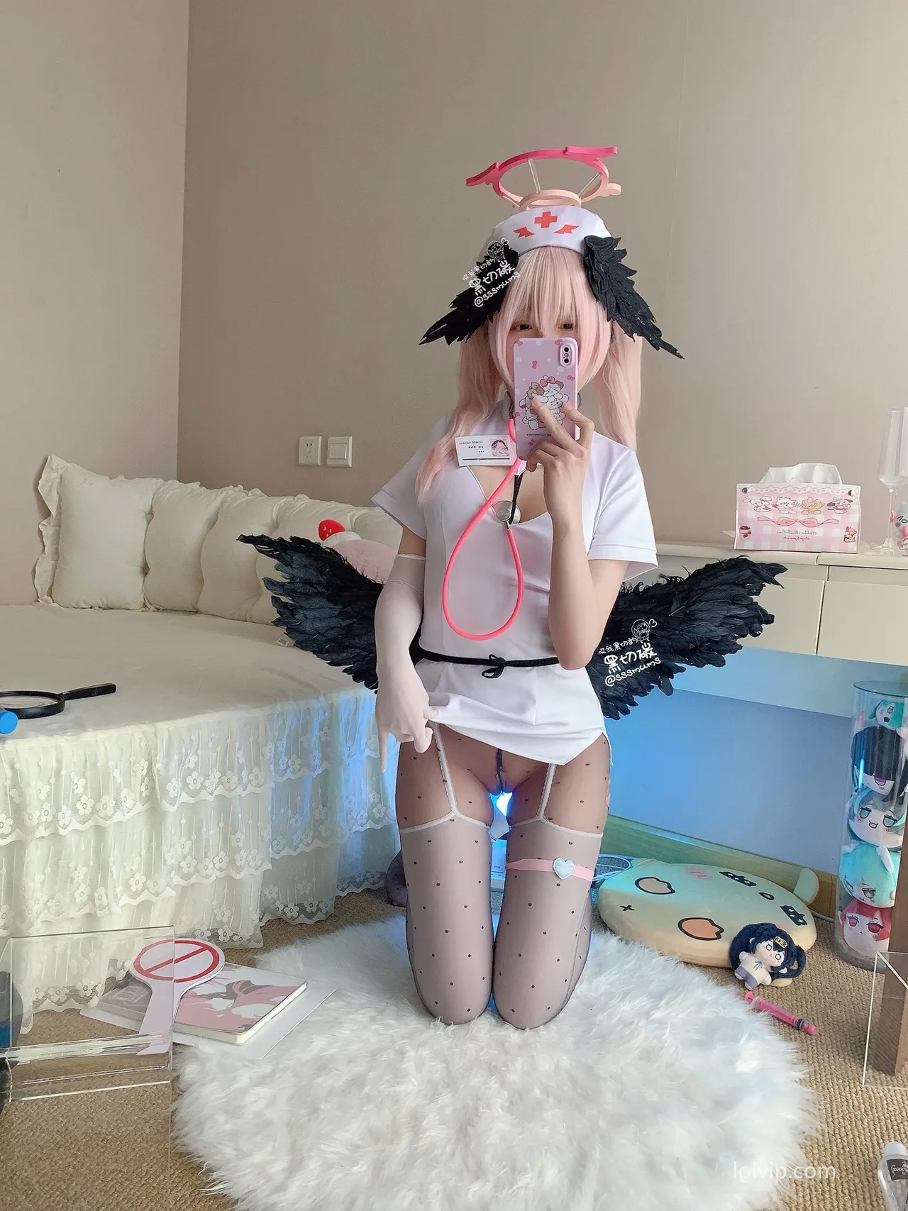 Black Cut Carbon - Nurse Koharu Shimoe cosplay Black Cut Carbon - Nurse Koharu Shimoe cosplay