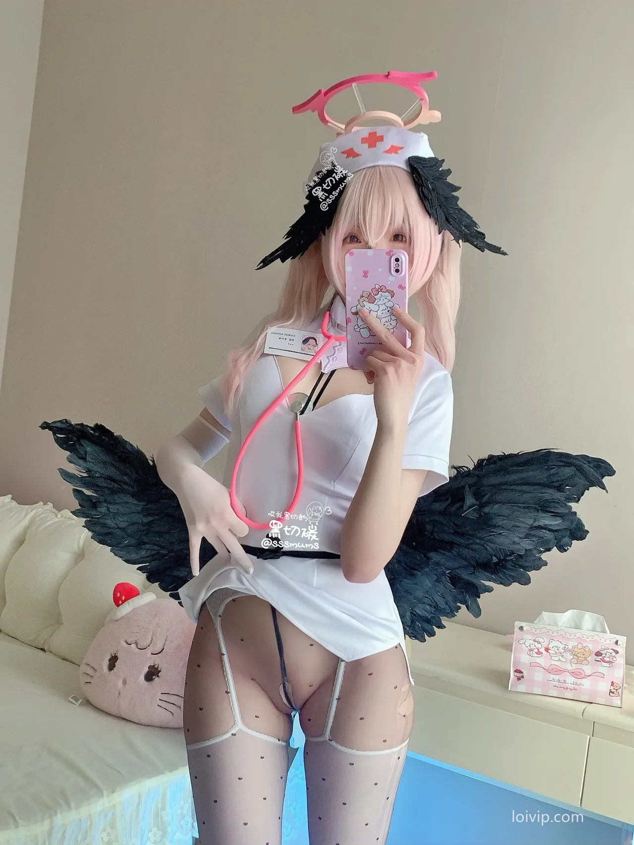 Black Cut Carbon - Nurse Koharu Shimoe cosplay Black Cut Carbon - Nurse Koharu Shimoe cosplay