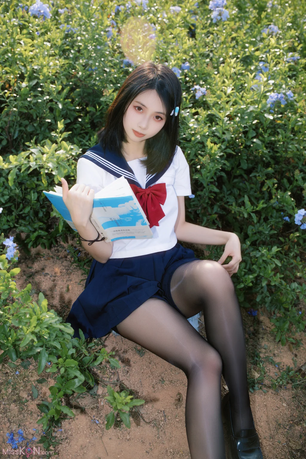 Coser@ Seven Red Beans: Blue Flower JK (39 photos) Coser@ Seven Red Beans: Blue Flower JK (39 photos)