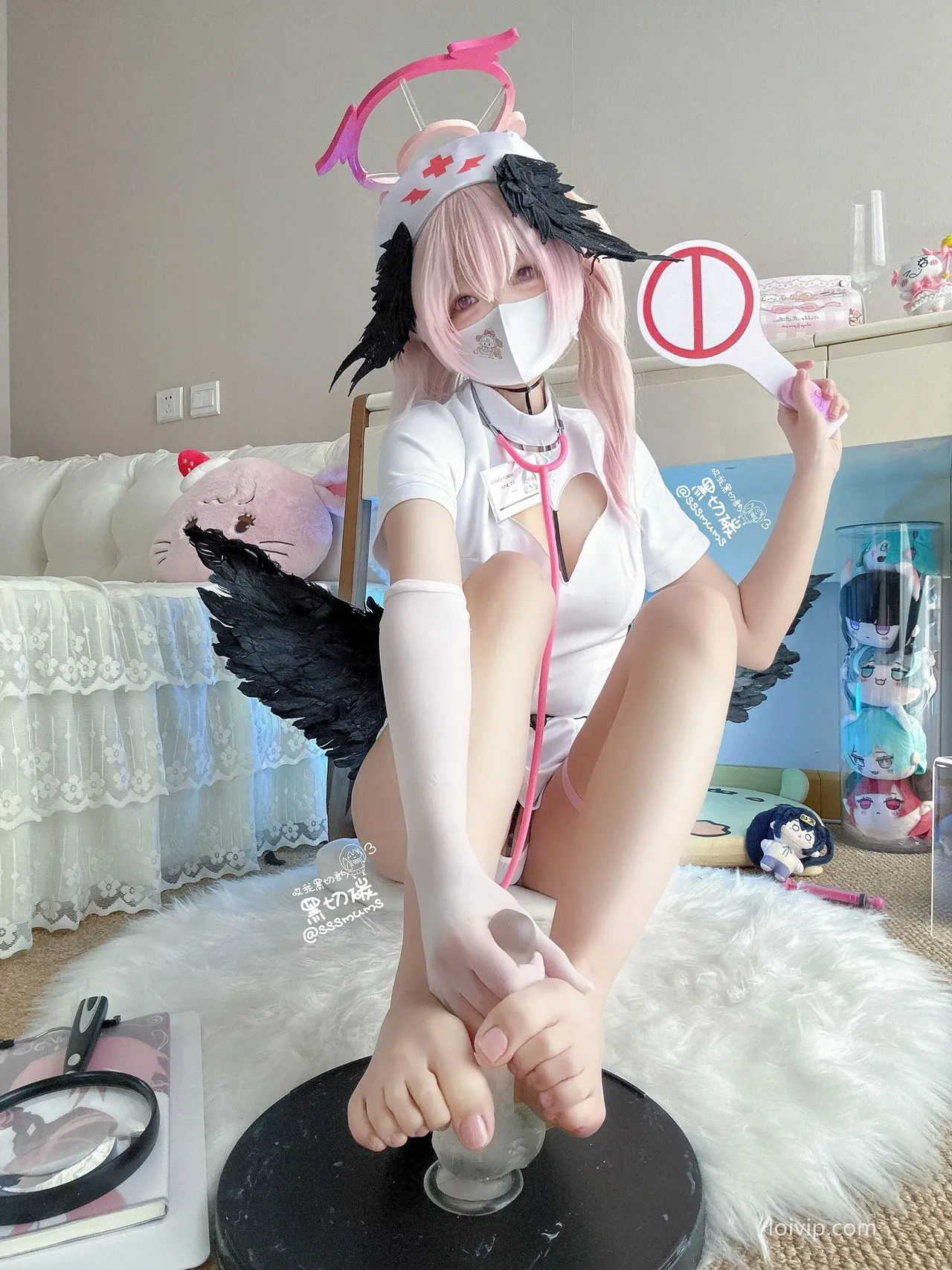 Black Cut Carbon - Nurse Koharu Shimoe cosplay Black Cut Carbon - Nurse Koharu Shimoe cosplay