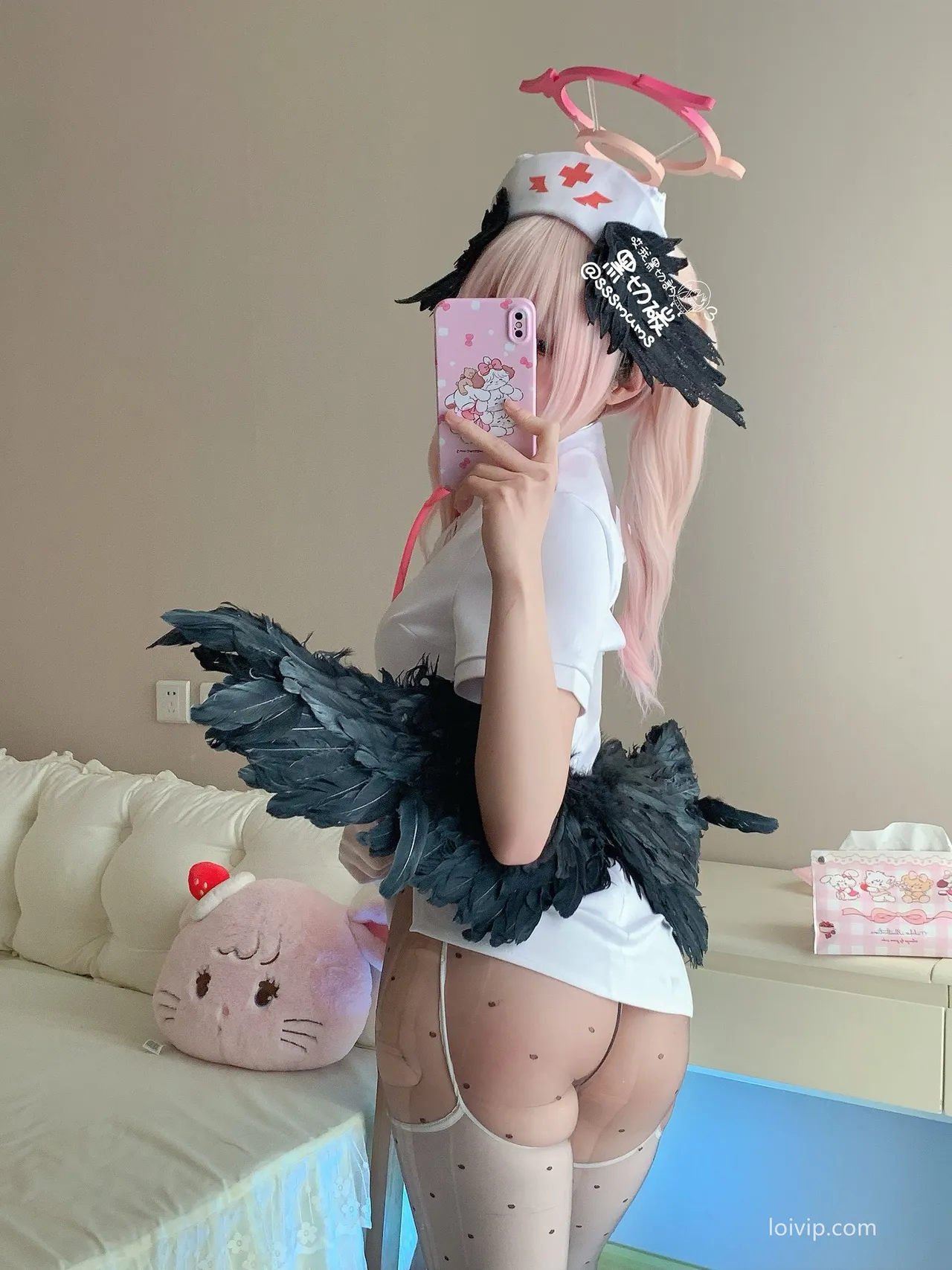 Black Cut Carbon - Nurse Koharu Shimoe cosplay Black Cut Carbon - Nurse Koharu Shimoe cosplay