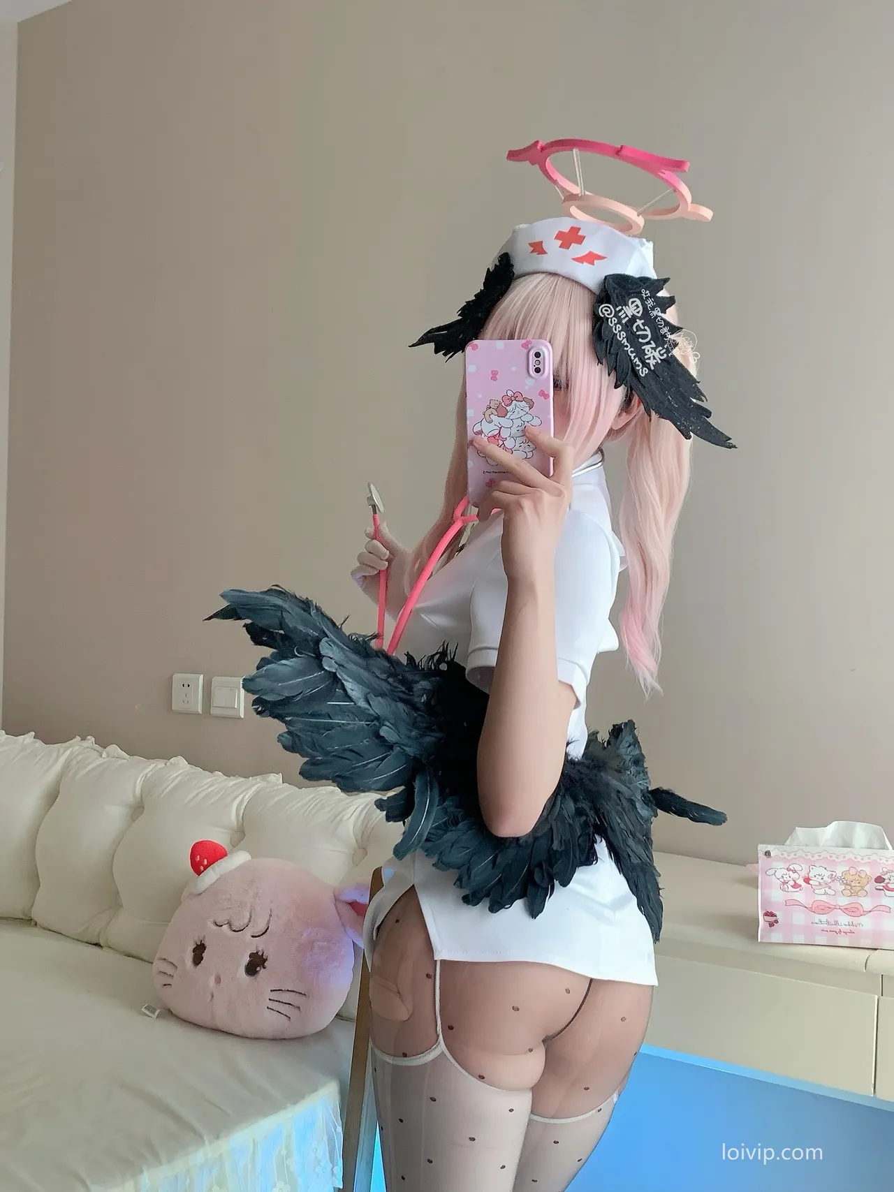 Black Cut Carbon - Nurse Koharu Shimoe cosplay Black Cut Carbon - Nurse Koharu Shimoe cosplay