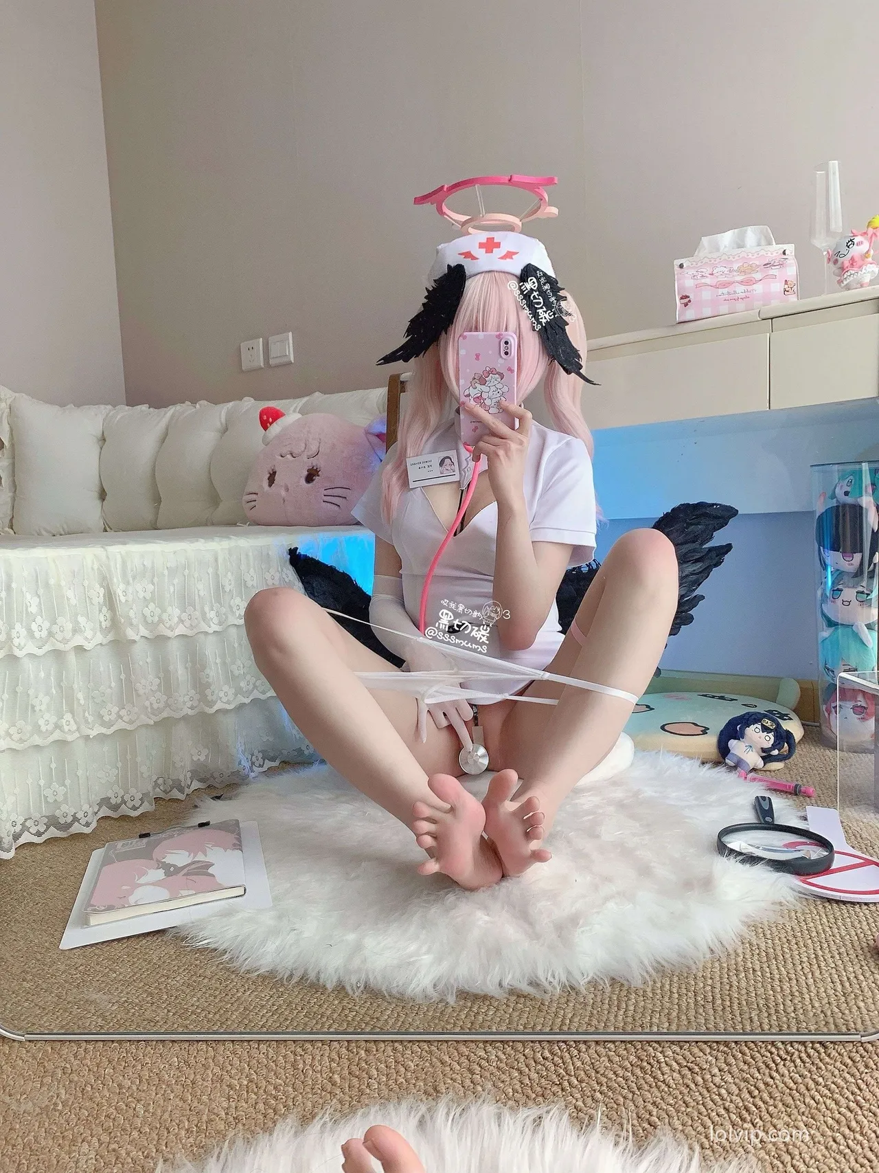 Black Cut Carbon - Nurse Koharu Shimoe cosplay Black Cut Carbon - Nurse Koharu Shimoe cosplay