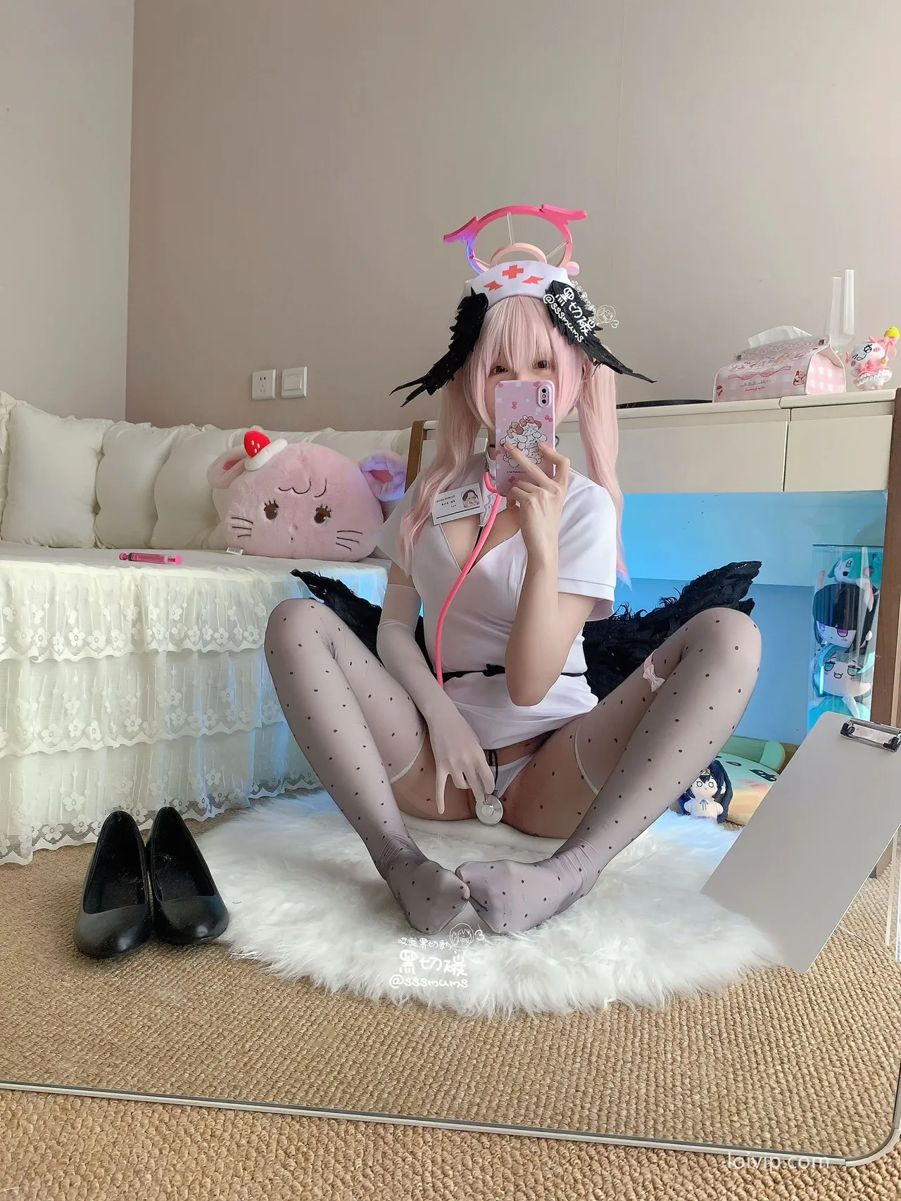 Black Cut Carbon - Nurse Koharu Shimoe cosplay Black Cut Carbon - Nurse Koharu Shimoe cosplay
