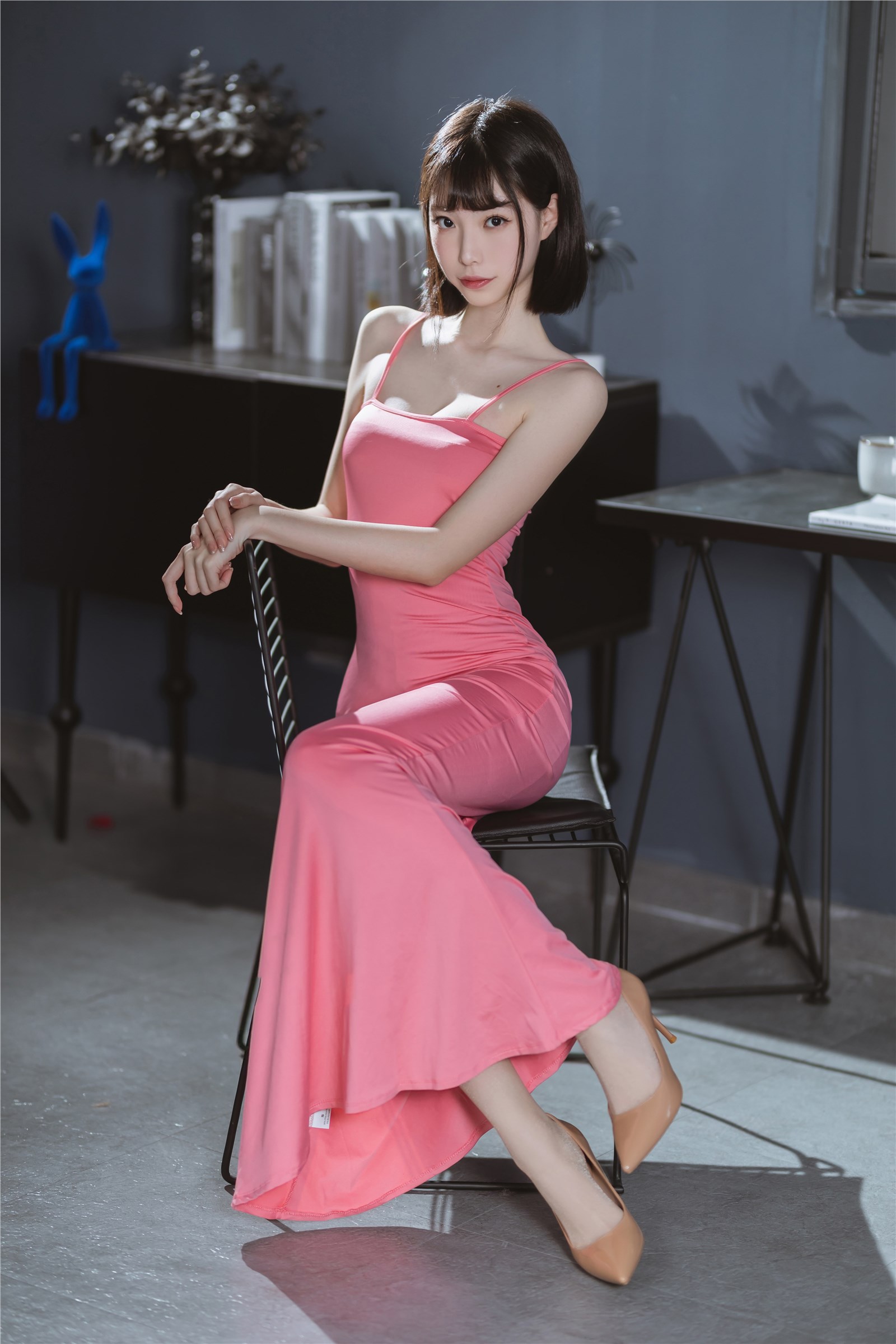 Xu Lan LAN - NO.033 Pink Long Dress Xu Lan LAN - NO.033 Pink Long Dress
