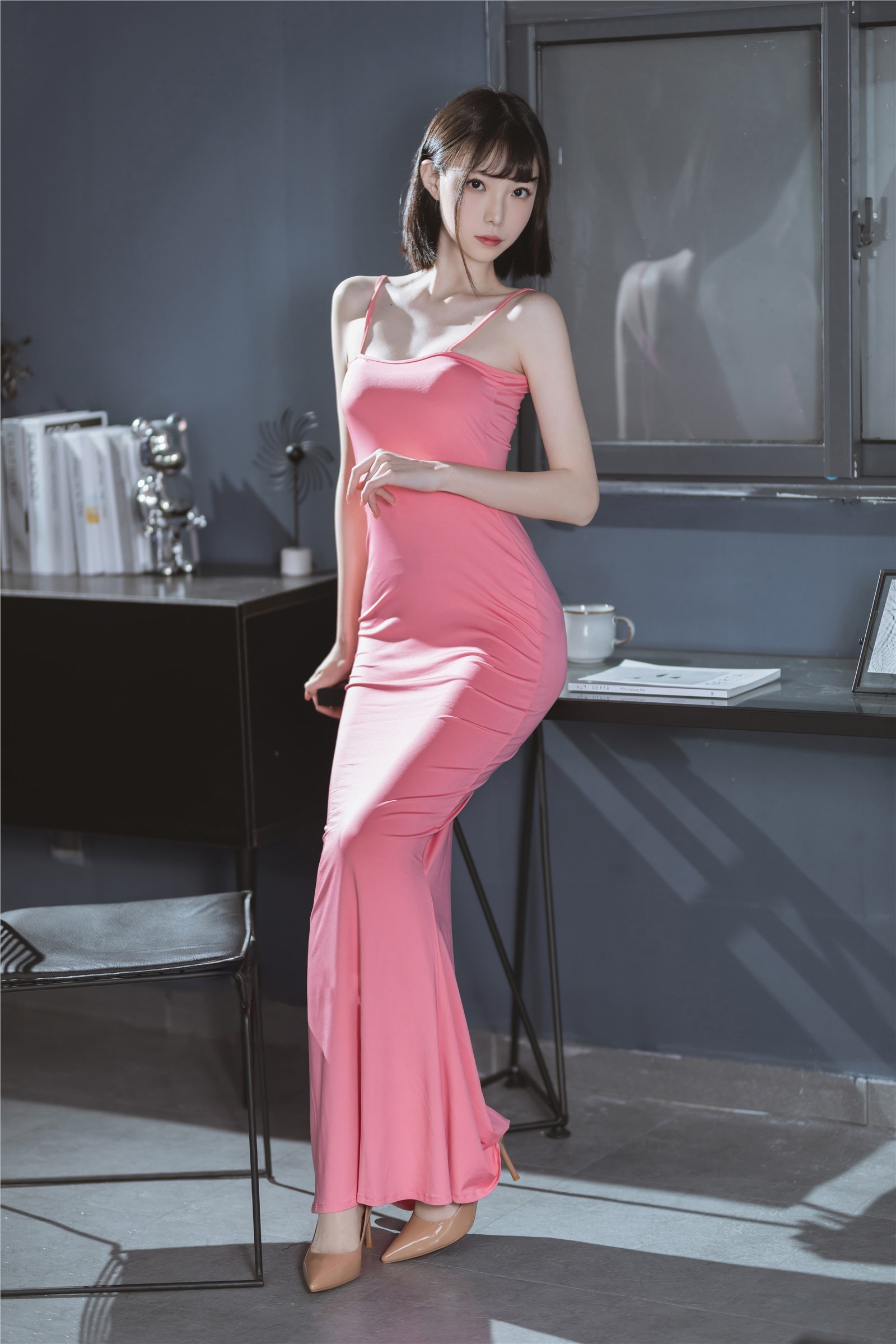 Xu Lan LAN - NO.033 Pink Long Dress Xu Lan LAN - NO.033 Pink Long Dress