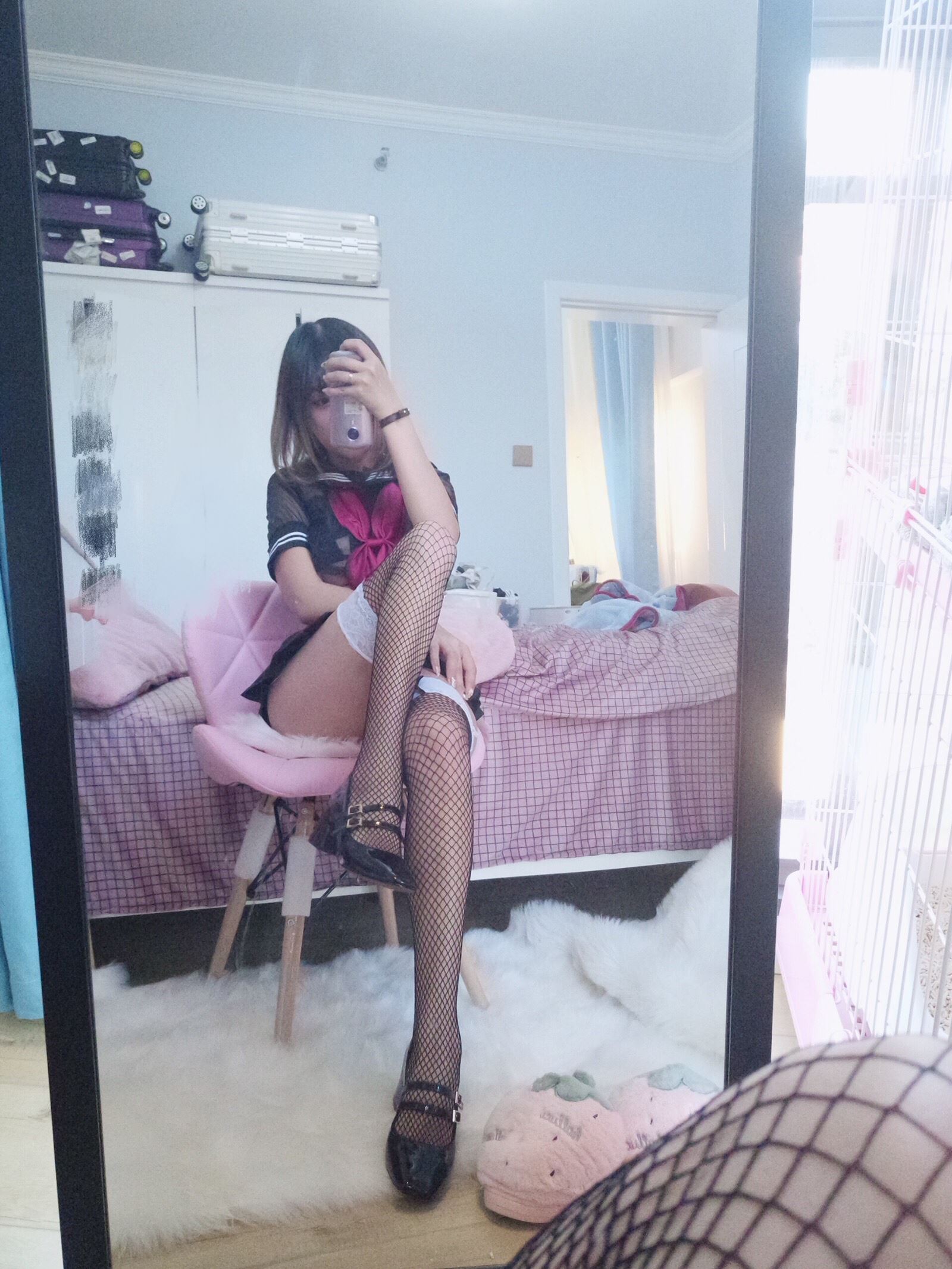 Expired rice thread meow -NO. 0068 transparent JK net socks Expired rice thread meow -NO. 0068 transparent JK net socks