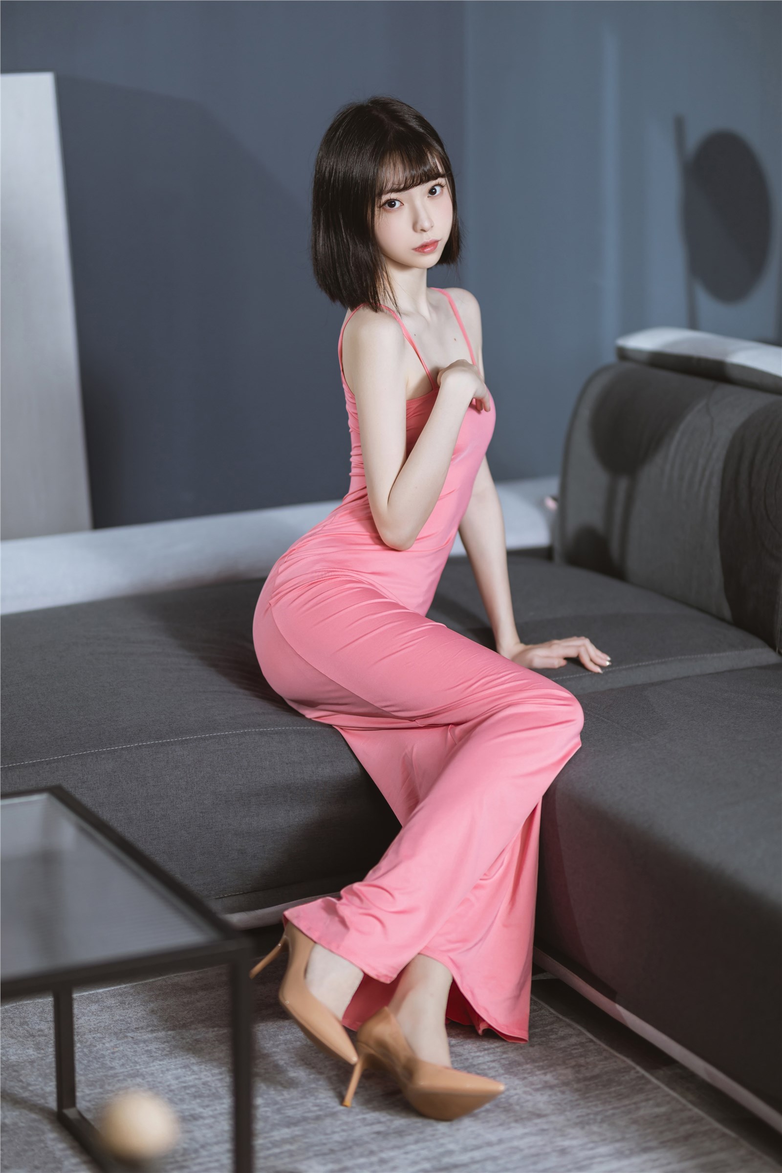 Xu Lan LAN - NO.033 Pink Long Dress Xu Lan LAN - NO.033 Pink Long Dress