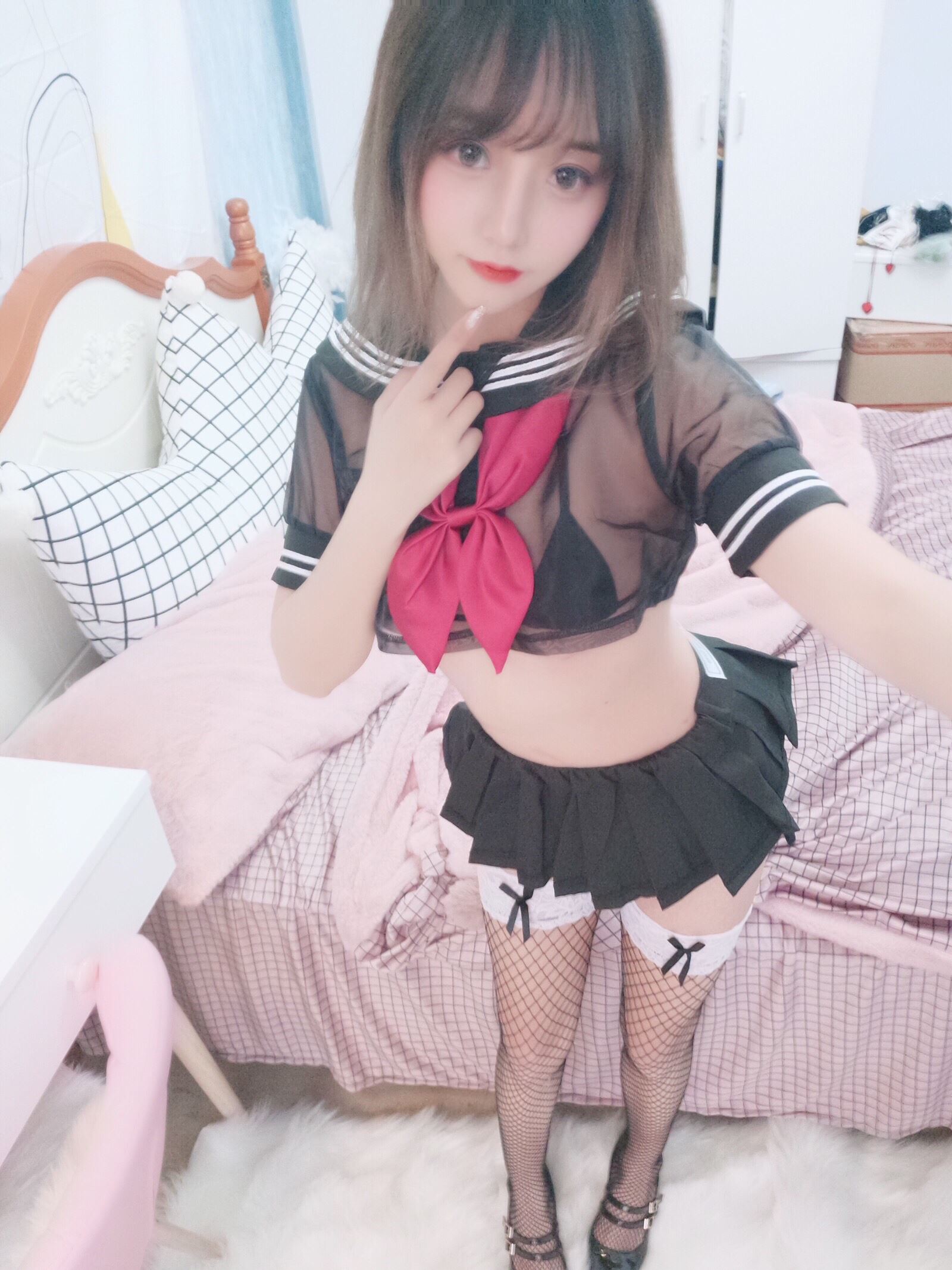 Expired rice thread meow -NO. 0068 transparent JK net socks Expired rice thread meow -NO. 0068 transparent JK net socks