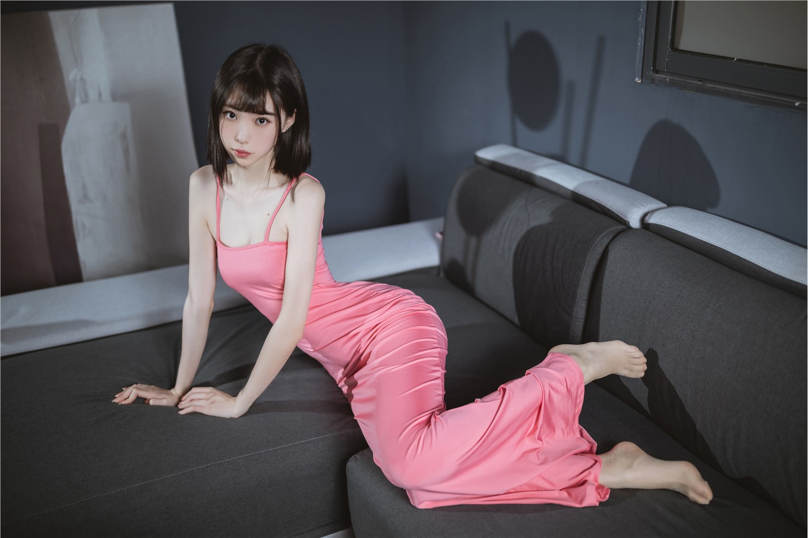 Xu Lan LAN - NO.033 Pink Long Dress Xu Lan LAN - NO.033 Pink Long Dress