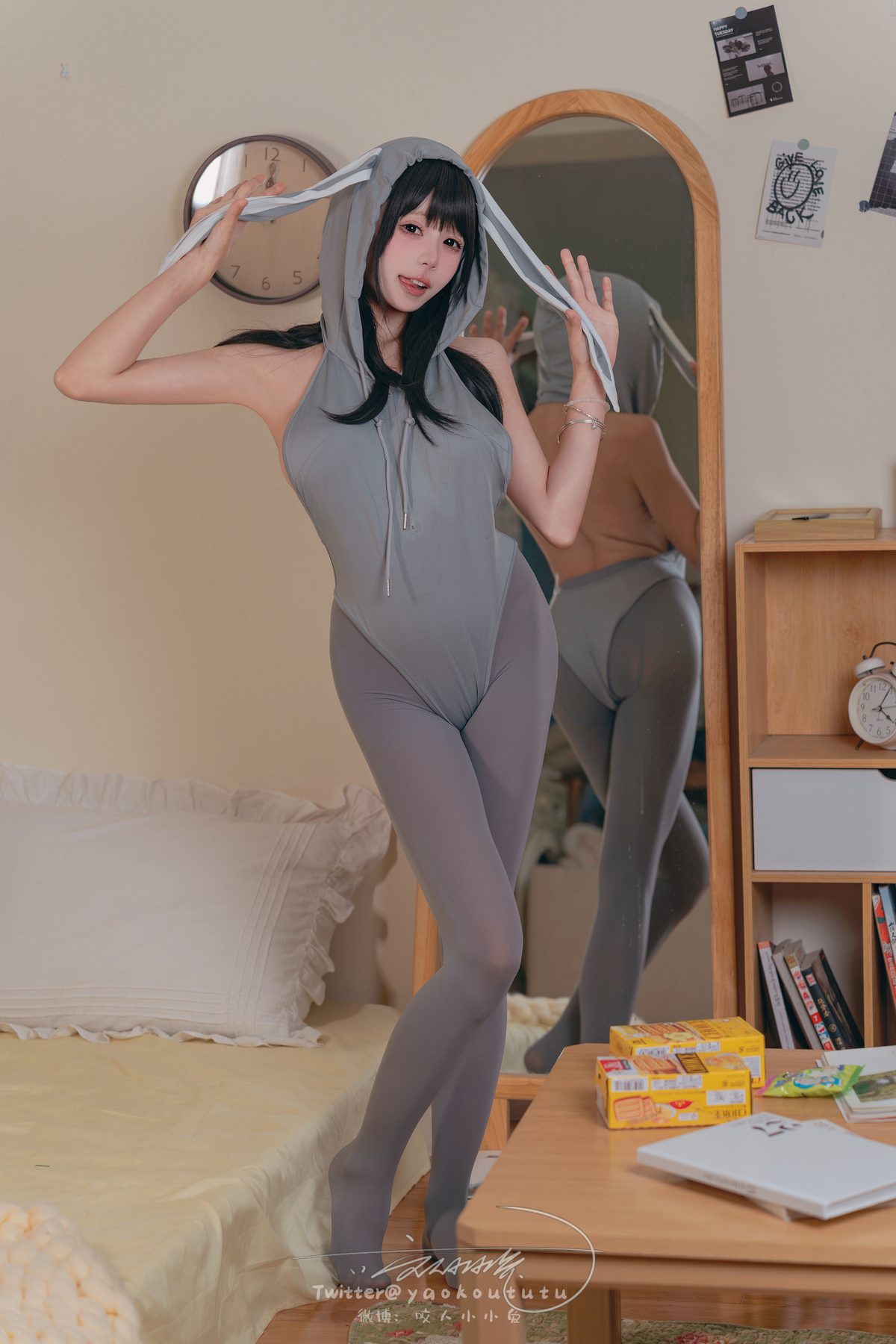 Coser@黏黏团子兔 - 小灰兔 622 Coser@黏黏团子兔 - 小灰兔 622