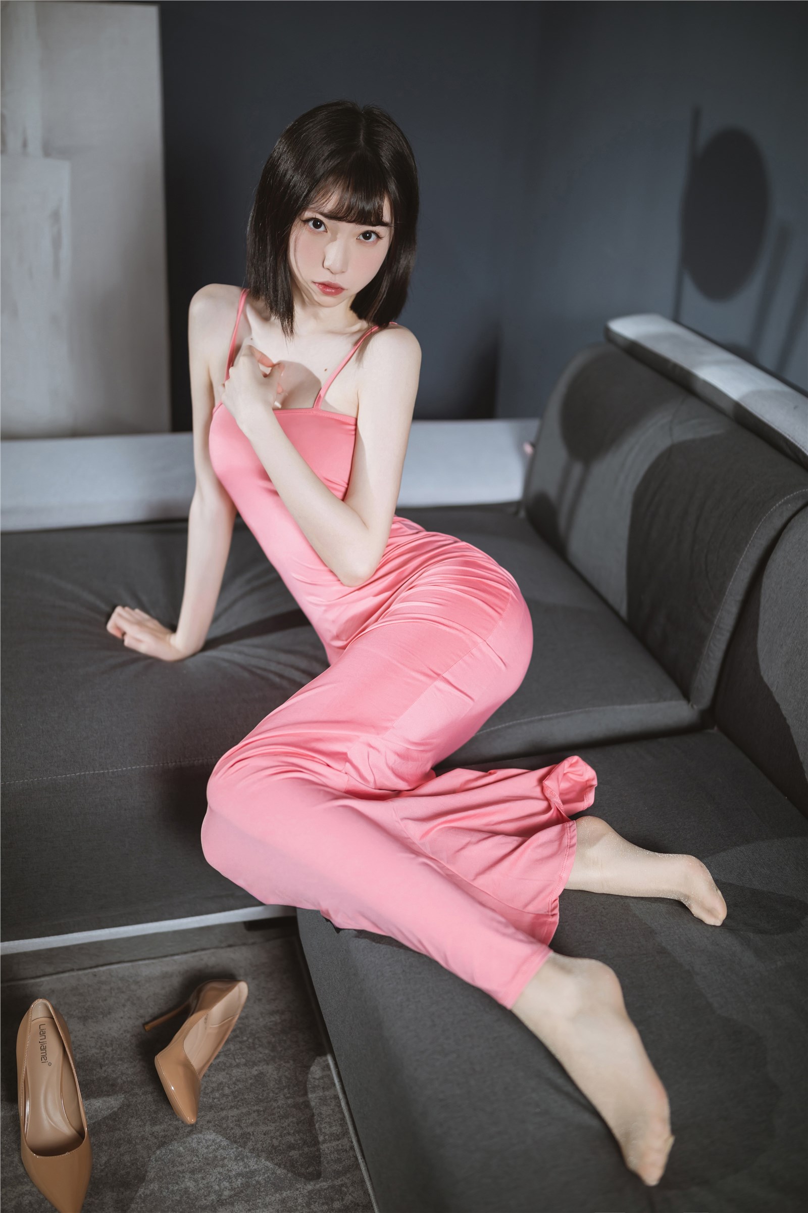 Xu Lan LAN - NO.033 Pink Long Dress Xu Lan LAN - NO.033 Pink Long Dress