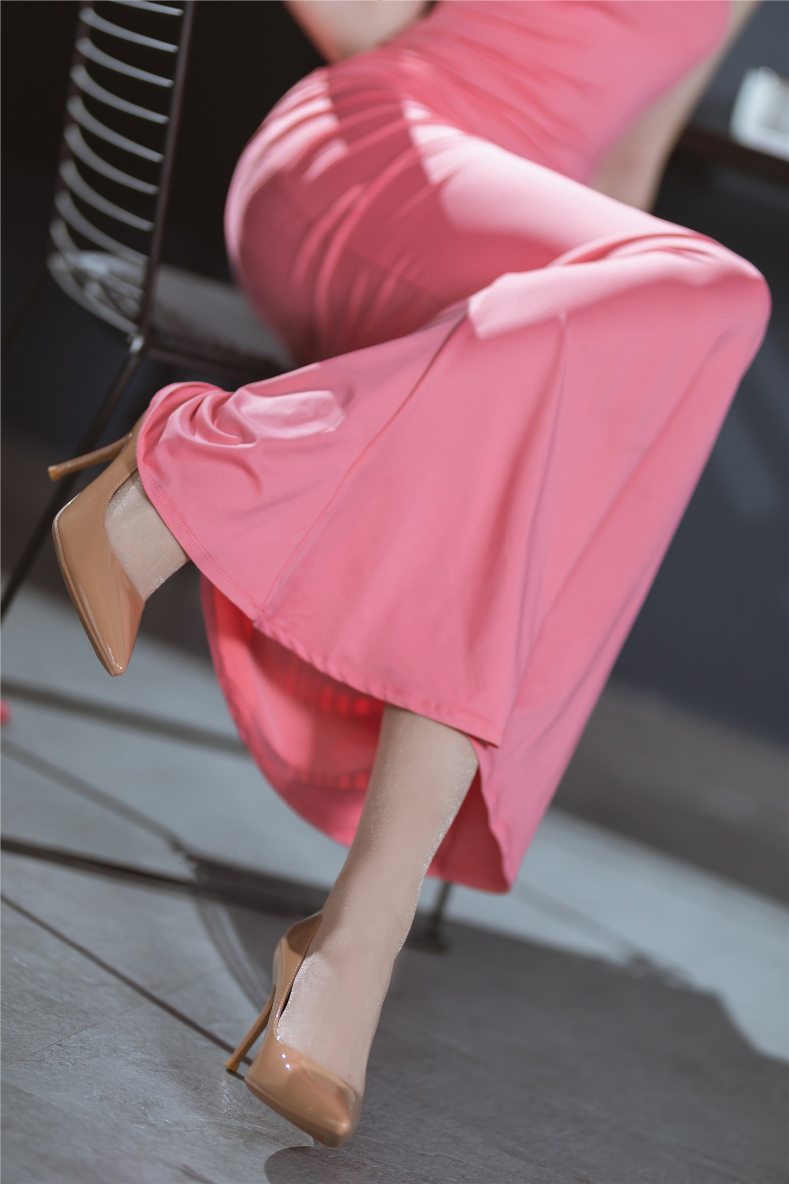 Xu Lan LAN - NO.033 Pink Long Dress Xu Lan LAN - NO.033 Pink Long Dress