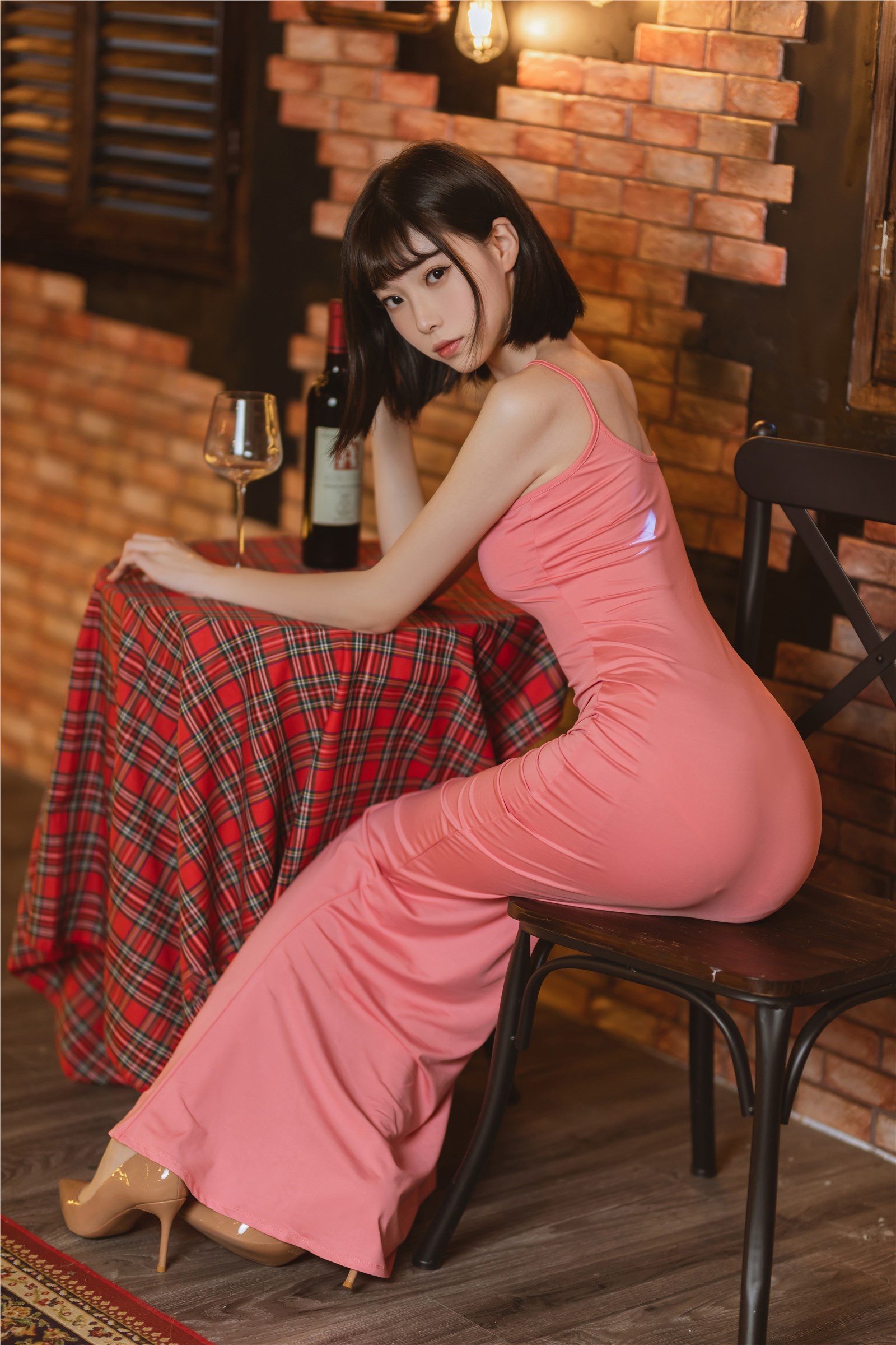 Xu Lan LAN - NO.033 Pink Long Dress Xu Lan LAN - NO.033 Pink Long Dress