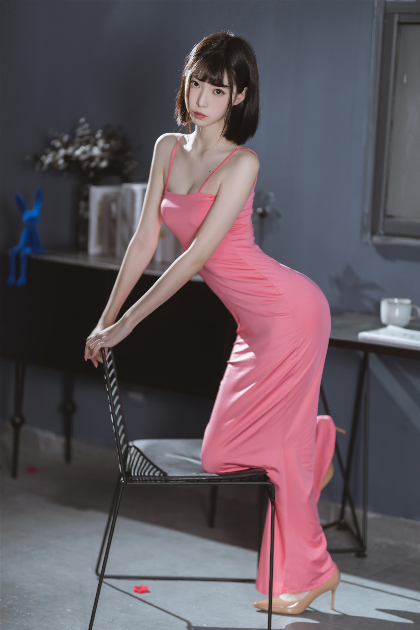 Xu Lan LAN - NO.033 Pink Long Dress Xu Lan LAN - NO.033 Pink Long Dress