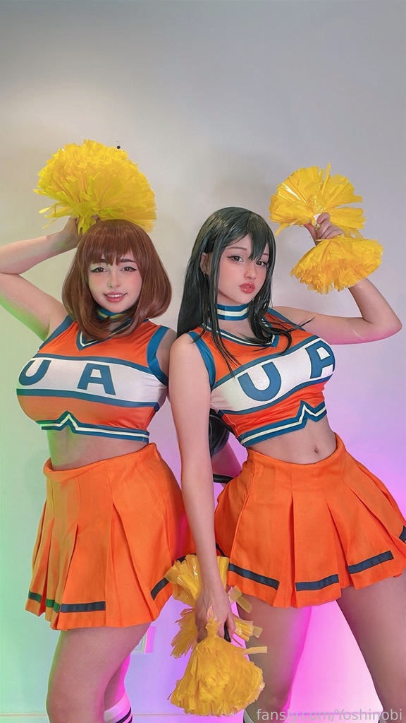 Hidori Rose & Yoshinobi – Tsuyu Asui & Ochako Uraraka (Cheerleader) Hidori Rose & Yoshinobi – Tsuyu Asui & Ochako Uraraka (Cheerleader)