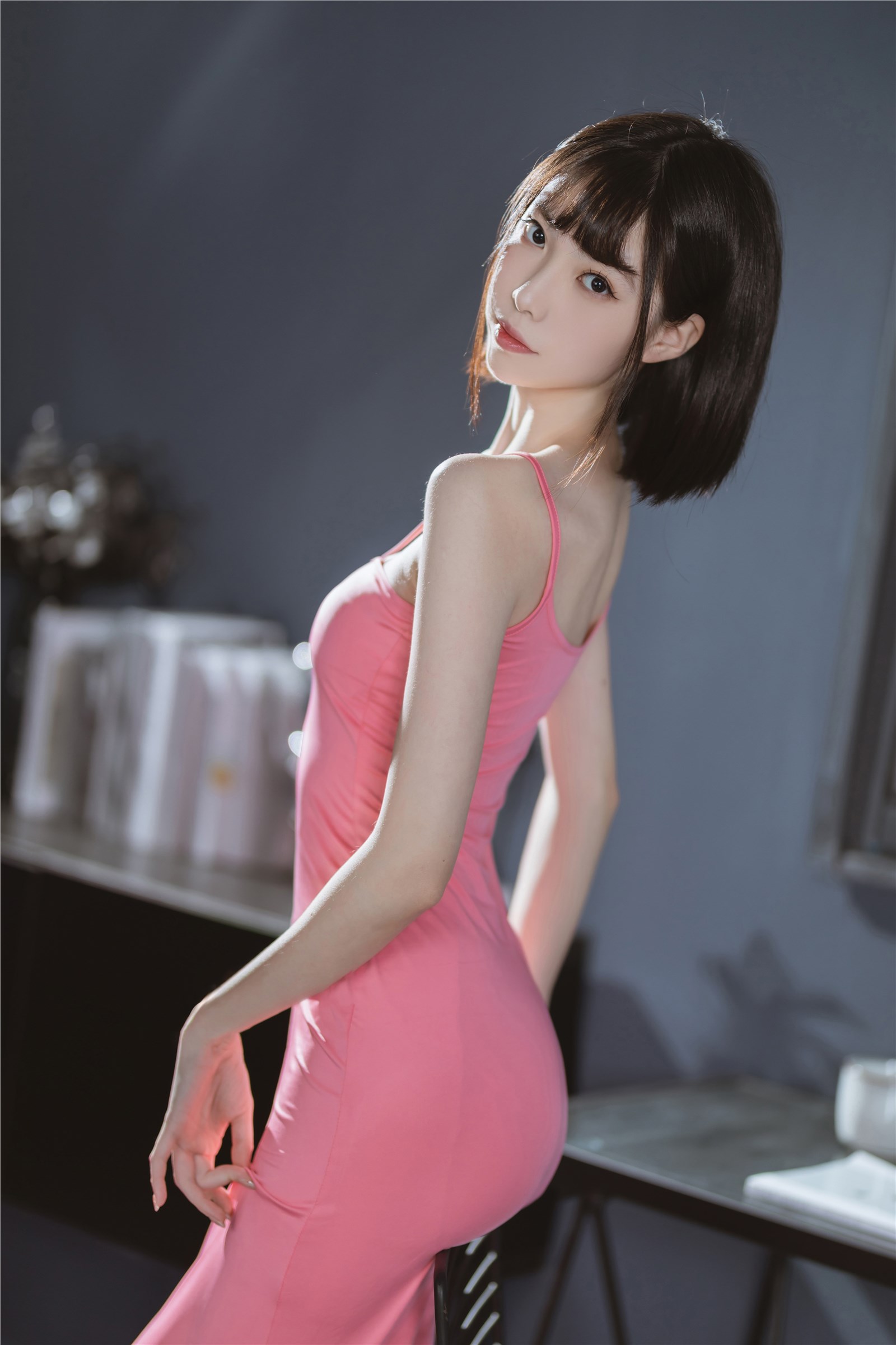 Xu Lan LAN - NO.033 Pink Long Dress Xu Lan LAN - NO.033 Pink Long Dress