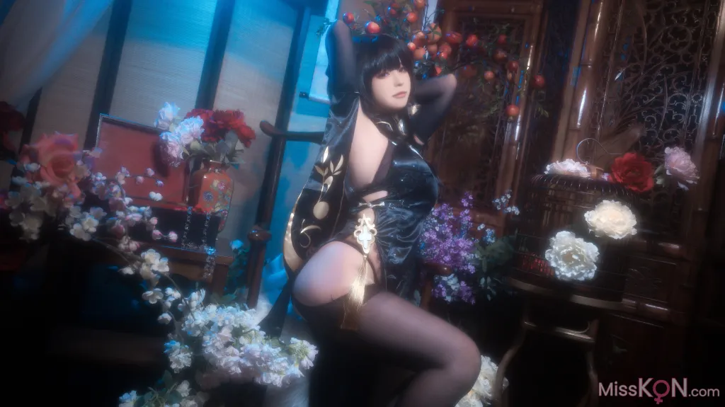 Coser@Quan冉有点饿: 镇海 黑旗袍 (44 photos) 1 Coser@Quan冉有点饿: 镇海 黑旗袍 (44 photos) 1