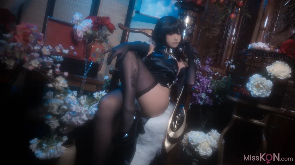 Coser@Quan冉有点饿: 镇海 黑旗袍 (44 photos) 1 Coser@Quan冉有点饿: 镇海 黑旗袍 (44 photos) 1
