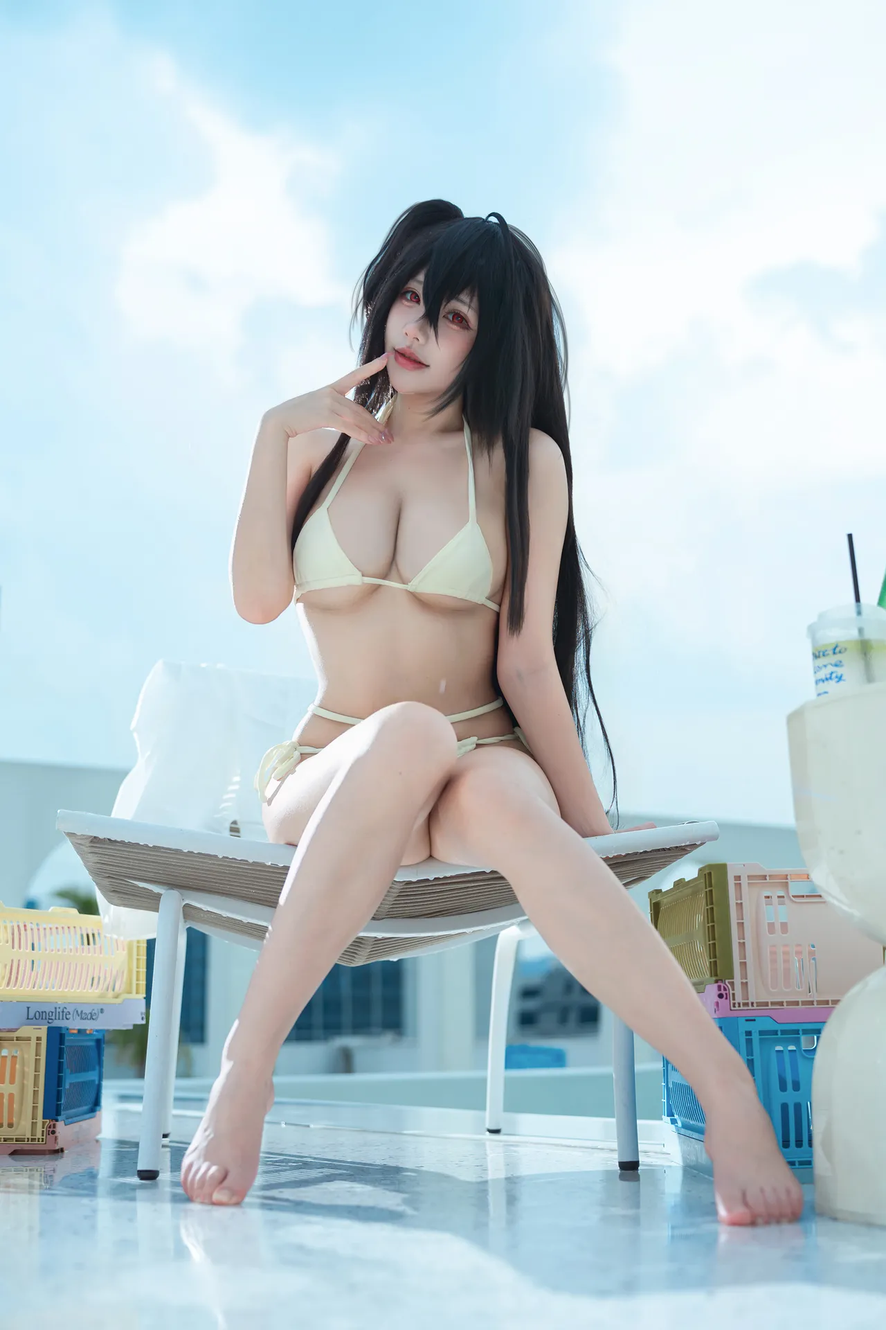 Is it a teddy bear? - Azur Lane Taihou swimsuit Is it a teddy bear? - Azur Lane Taihou swimsuit