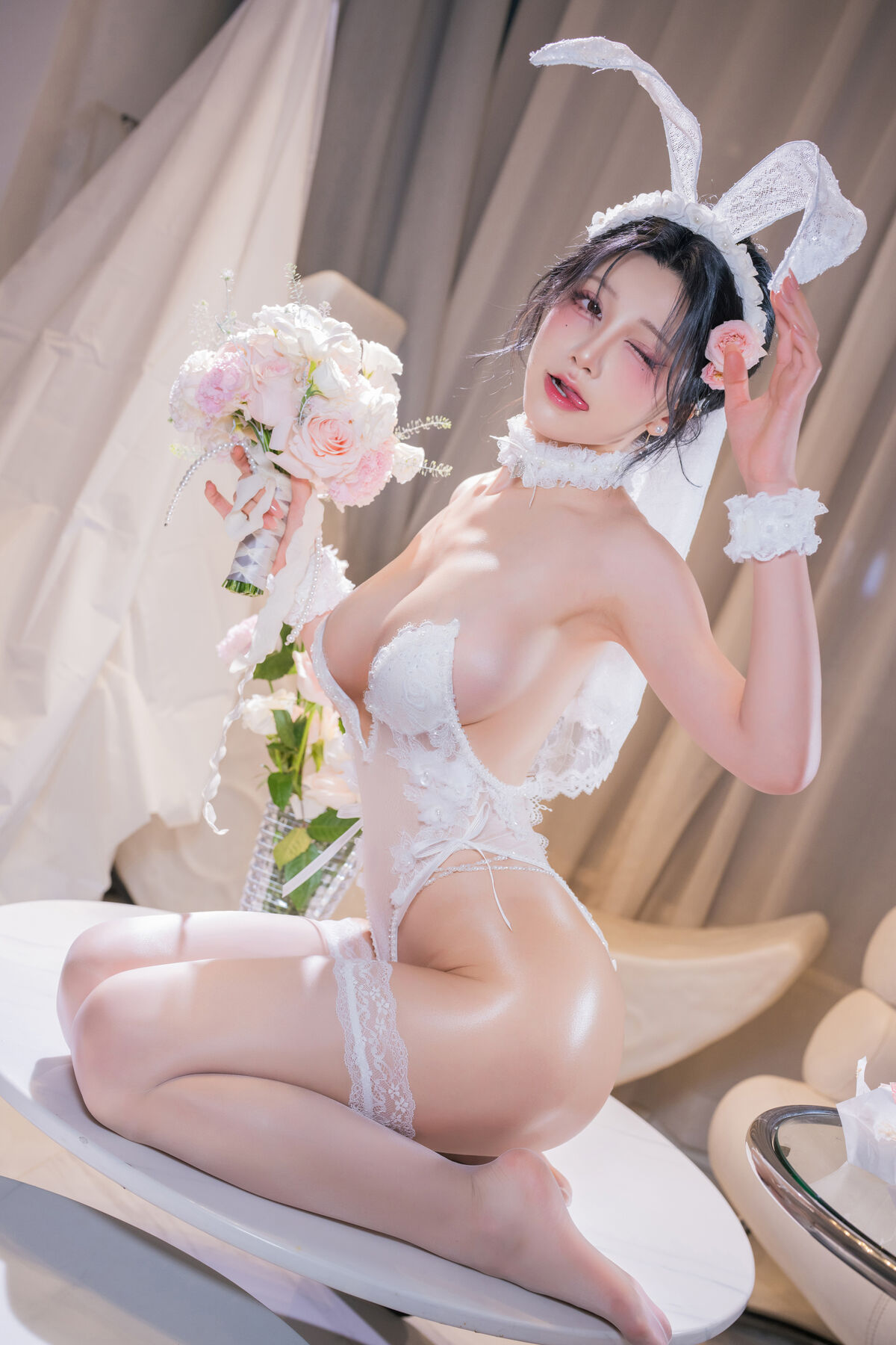 Coser@水淼Aqua - Aqua Birthday Bunny 生日婚纱兔女郎 (55P) Coser@水淼Aqua - Aqua Birthday Bunny 生日婚纱兔女郎 (55P)