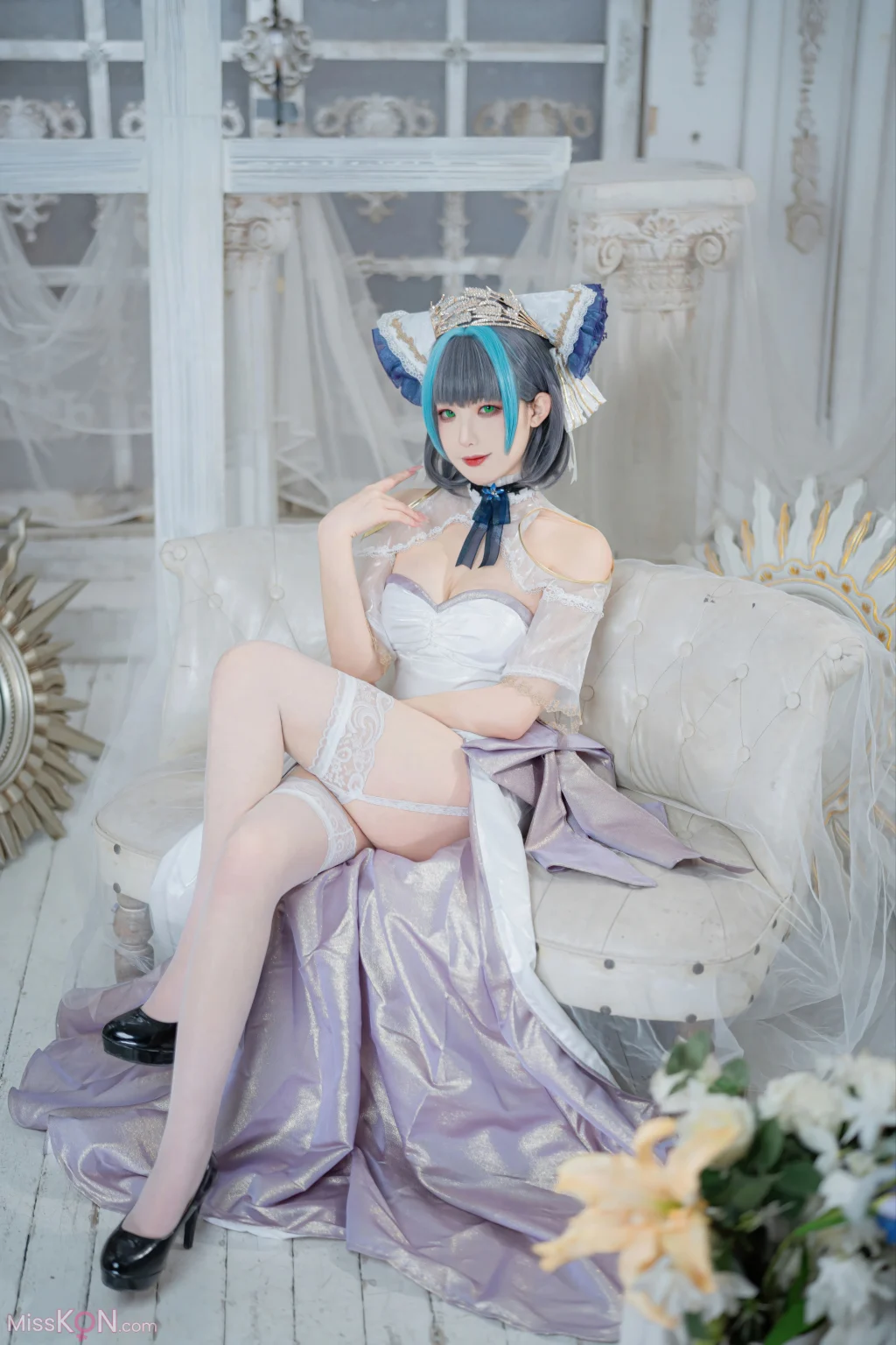 Coser@ Frontier V: Azur Lane Cheshire Oath Dress (18 photos) Coser@ Frontier V: Azur Lane Cheshire Oath Dress (18 photos)