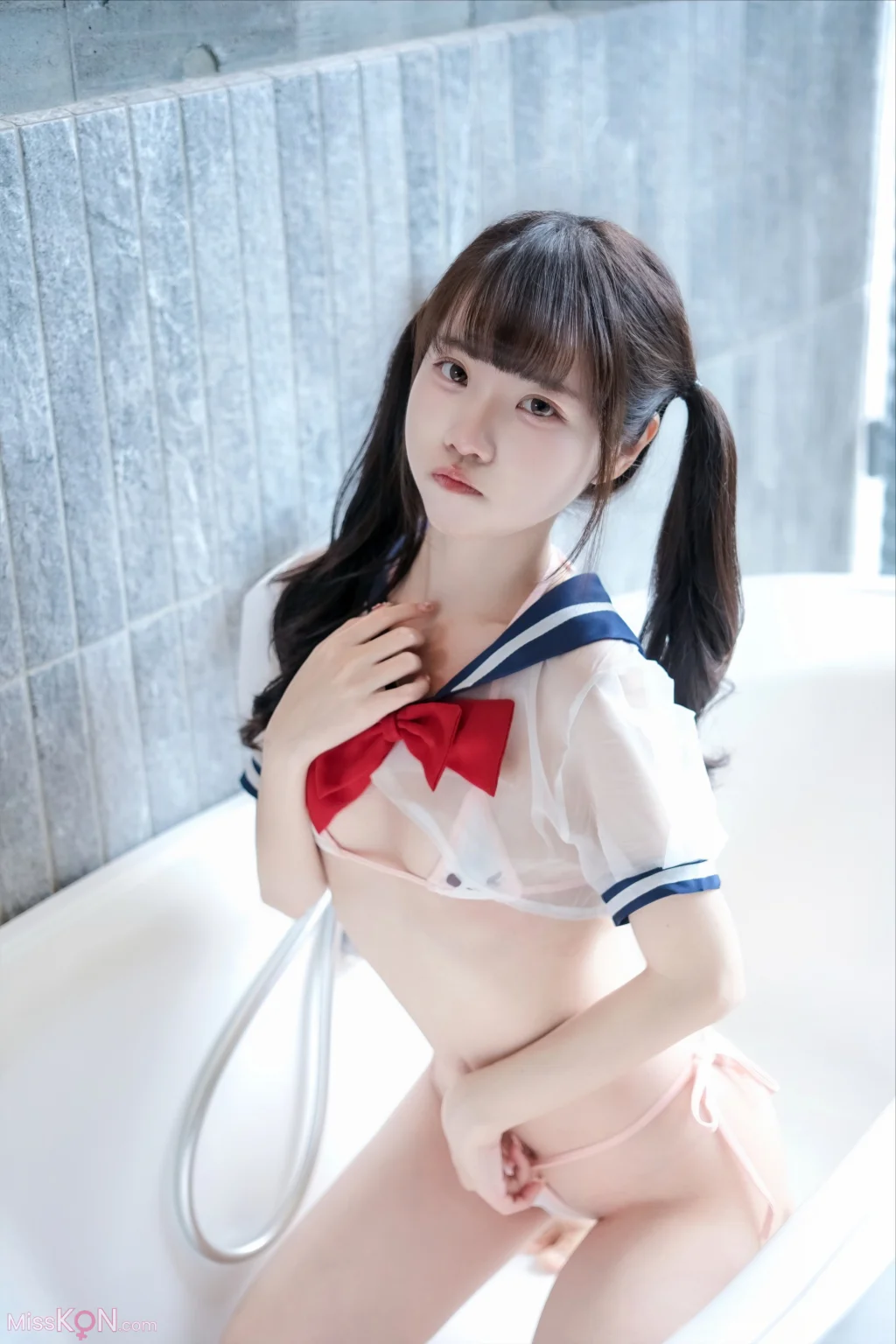 Coser@ Coco Little White Rabbit: Transparent School Uniform (64 photos) Coser@ Coco Little White Rabbit: Transparent School Uniform (64 photos)