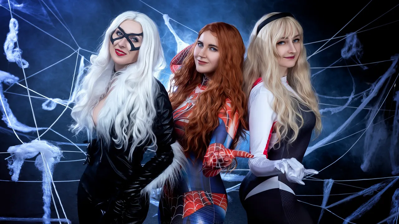 Sai & Mino cosplay, kristinalileynaya - Spider-Gwen, Black Cat, Spider -Mary Jane Sai & Mino cosplay, kristinalileynaya - Spider-Gwen, Black Cat, Spider -Mary Jane