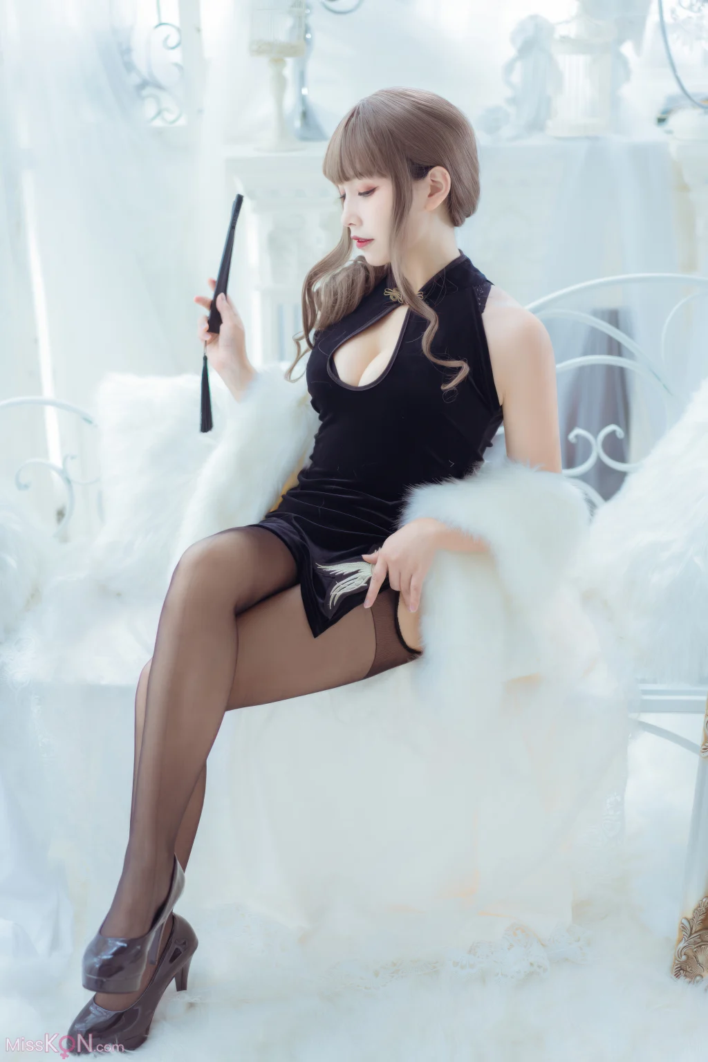 Coser@Neko-薇薇: 改良黑旗袍 (35 photos) 1 Coser@Neko-薇薇: 改良黑旗袍 (35 photos) 1