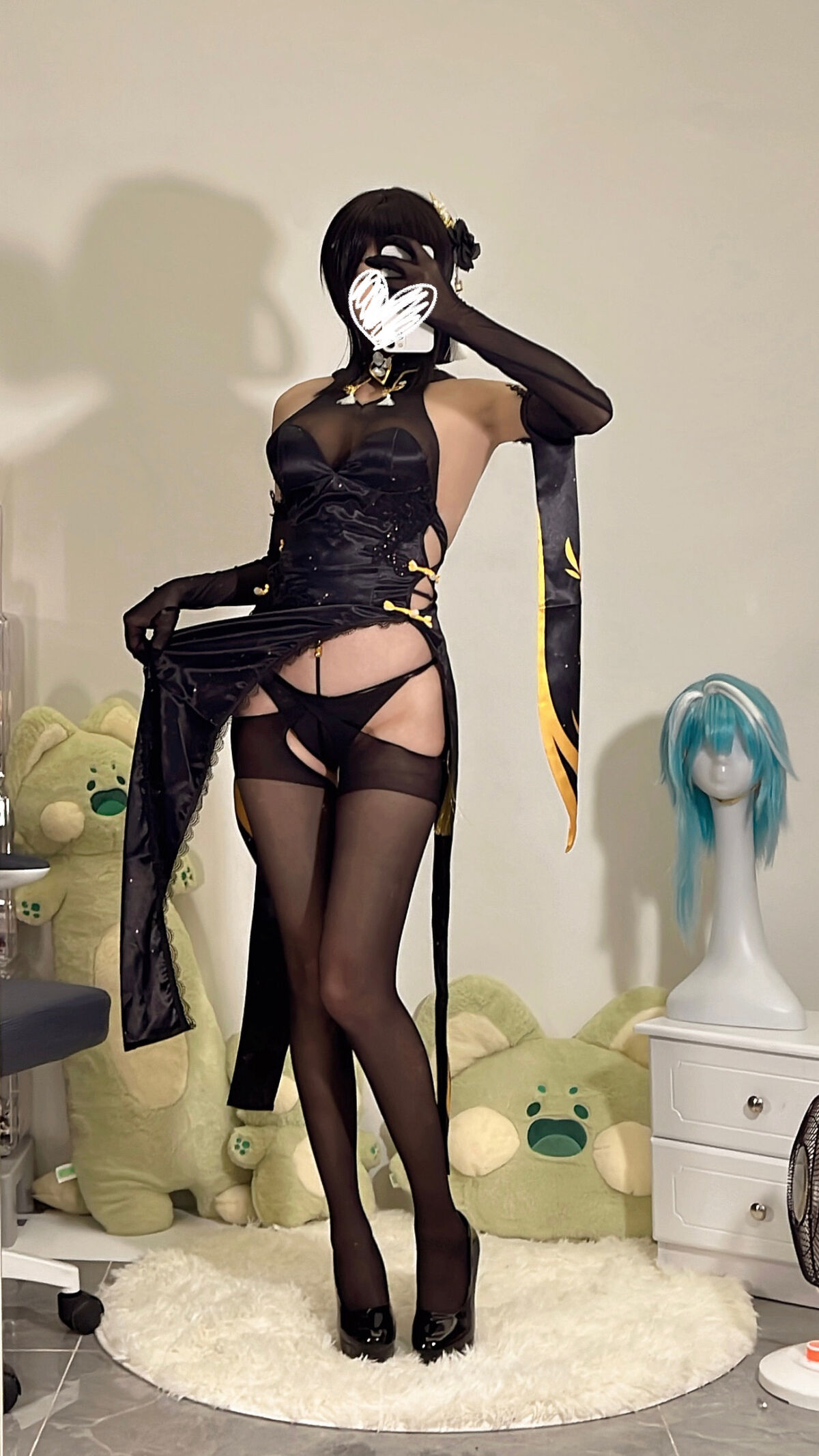 Coser@ Wuyingmeow Meow Ghost - Zhenhai Black Qipao Part01 (67P - 4V) Coser@ Wuyingmeow Meow Ghost - Zhenhai Black Qipao Part01 (67P - 4V)