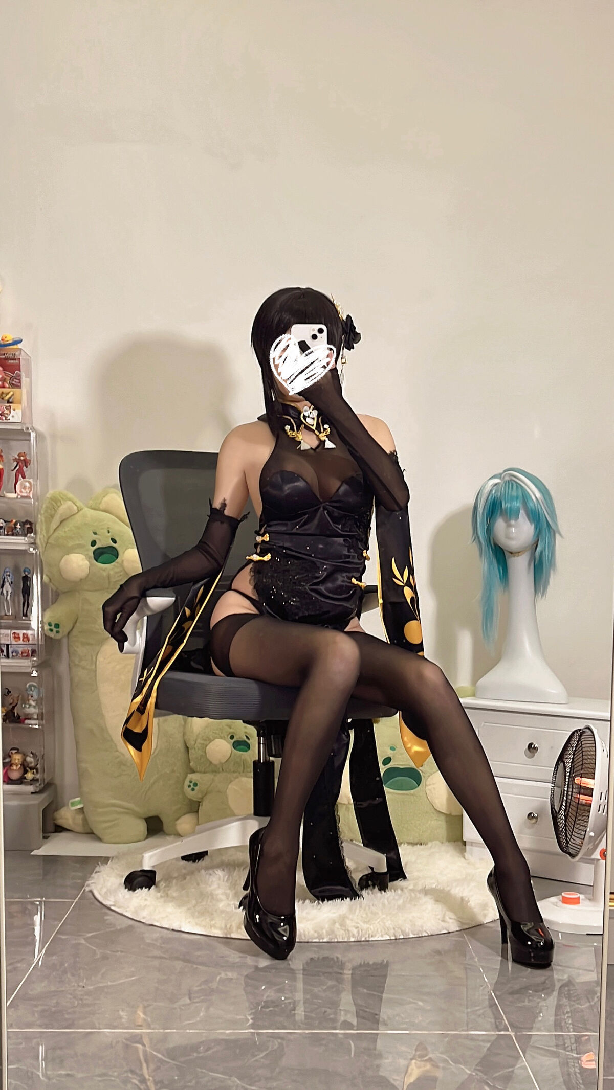 Coser@ Wuyingmeow Meow Ghost - Zhenhai Black Qipao Part01 (67P - 4V) Coser@ Wuyingmeow Meow Ghost - Zhenhai Black Qipao Part01 (67P - 4V)