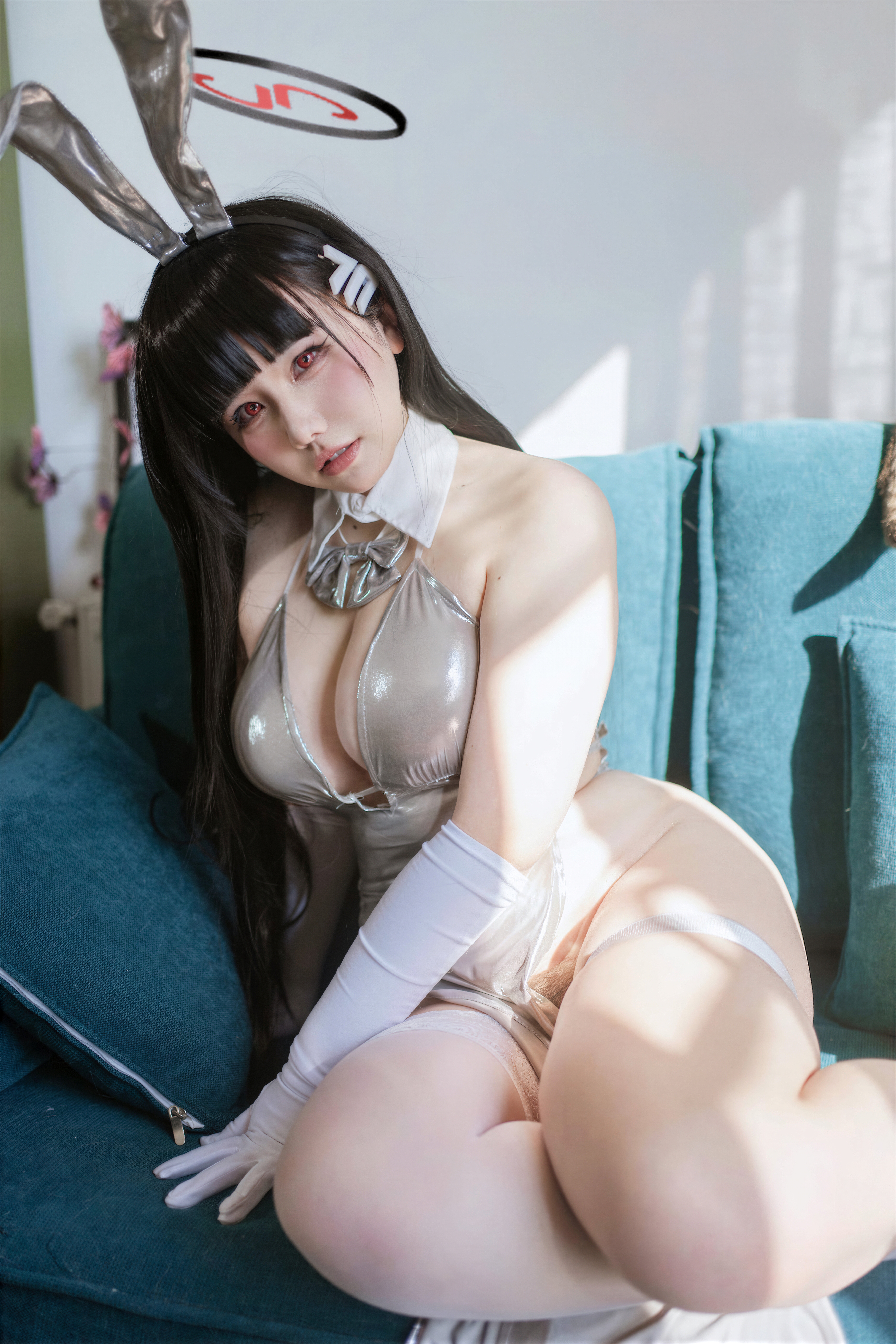 A Ban is very happy today - Blue Archive Tiaoyue Rion Silver Long Dress A Ban is very happy today - Blue Archive Tiaoyue Rion Silver Long Dress