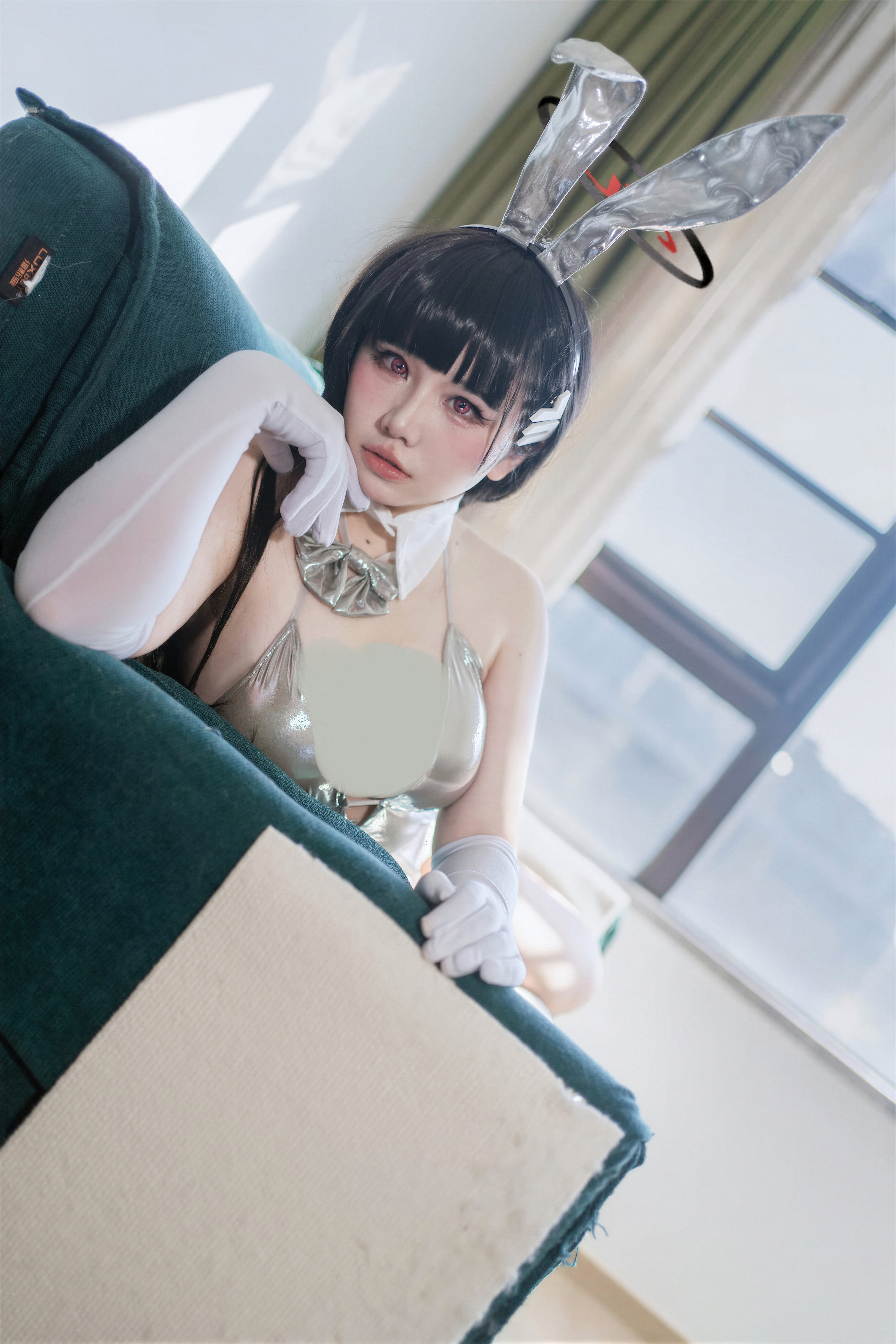 A Ban is very happy today - Blue Archive Tiaoyue Rion Silver Long Dress A Ban is very happy today - Blue Archive Tiaoyue Rion Silver Long Dress