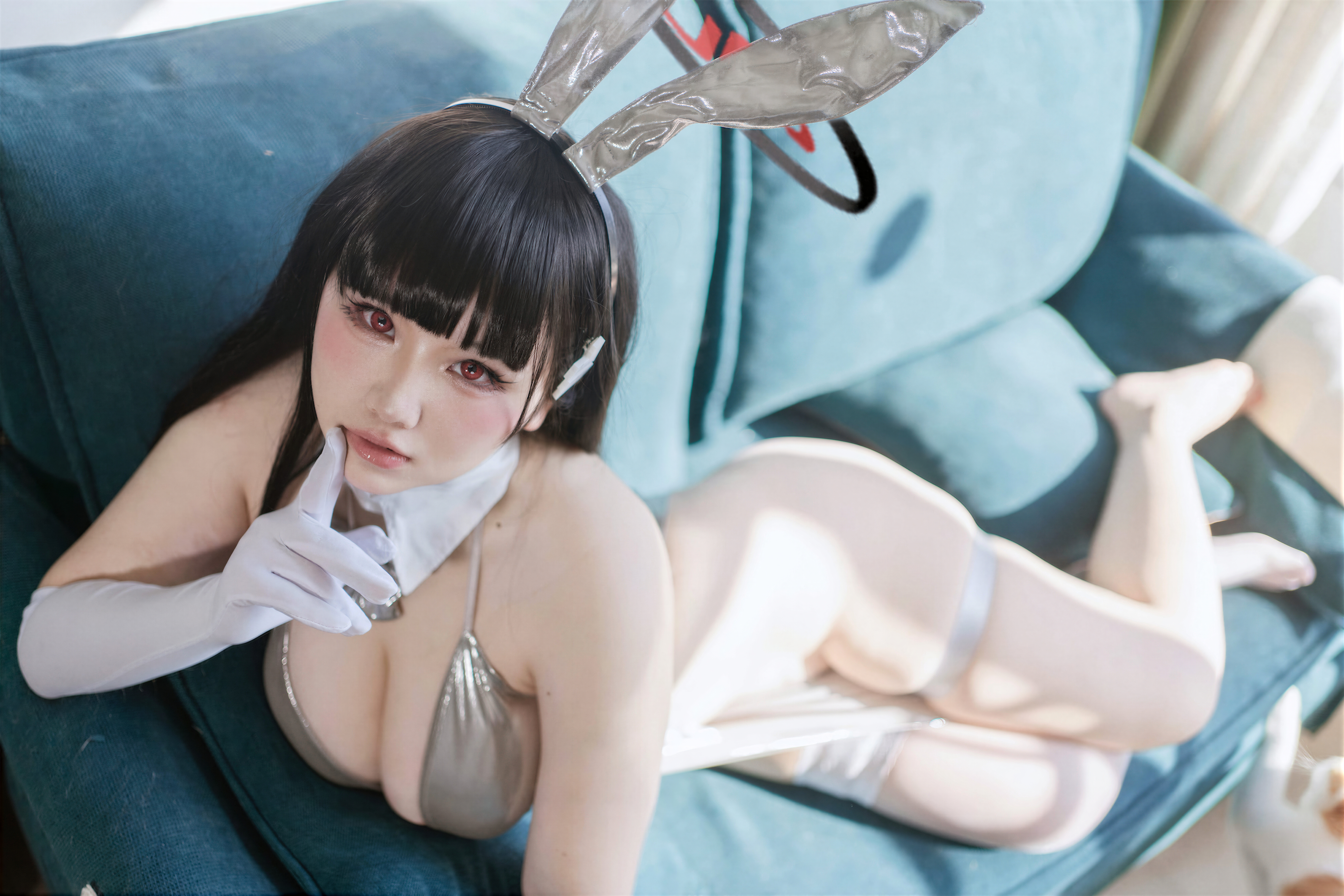 A Ban is very happy today - Blue Archive Tiaoyue Rion Silver Long Dress A Ban is very happy today - Blue Archive Tiaoyue Rion Silver Long Dress