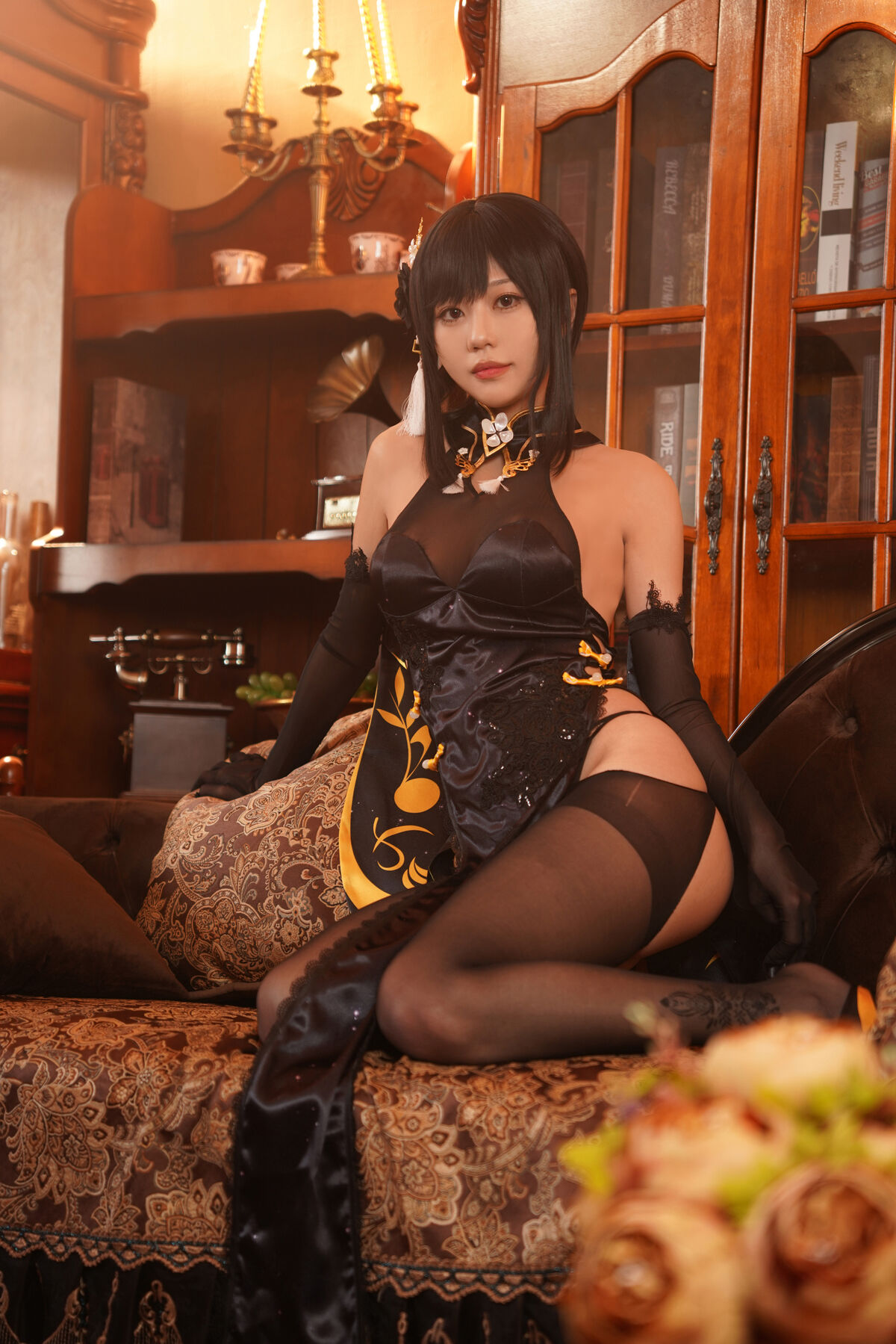 Coser@ Wuyingmeow Meow Ghost - Zhenhai Black Qipao Part01 (67P - 4V) Coser@ Wuyingmeow Meow Ghost - Zhenhai Black Qipao Part01 (67P - 4V)