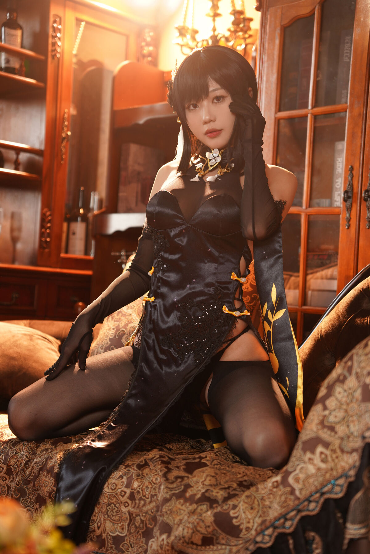 Coser@ Wuyingmeow Meow Ghost - Zhenhai Black Qipao Part01 (67P - 4V) Coser@ Wuyingmeow Meow Ghost - Zhenhai Black Qipao Part01 (67P - 4V)