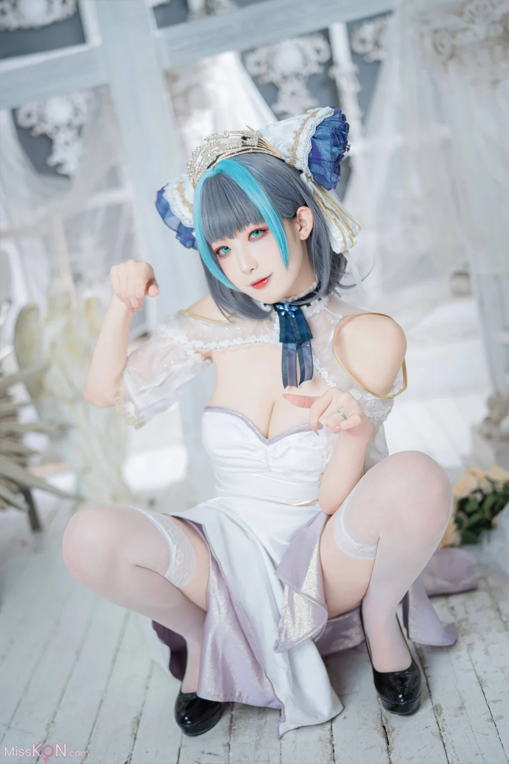Coser@ Frontier V: Azur Lane Cheshire Oath Dress (18 photos) Coser@ Frontier V: Azur Lane Cheshire Oath Dress (18 photos)