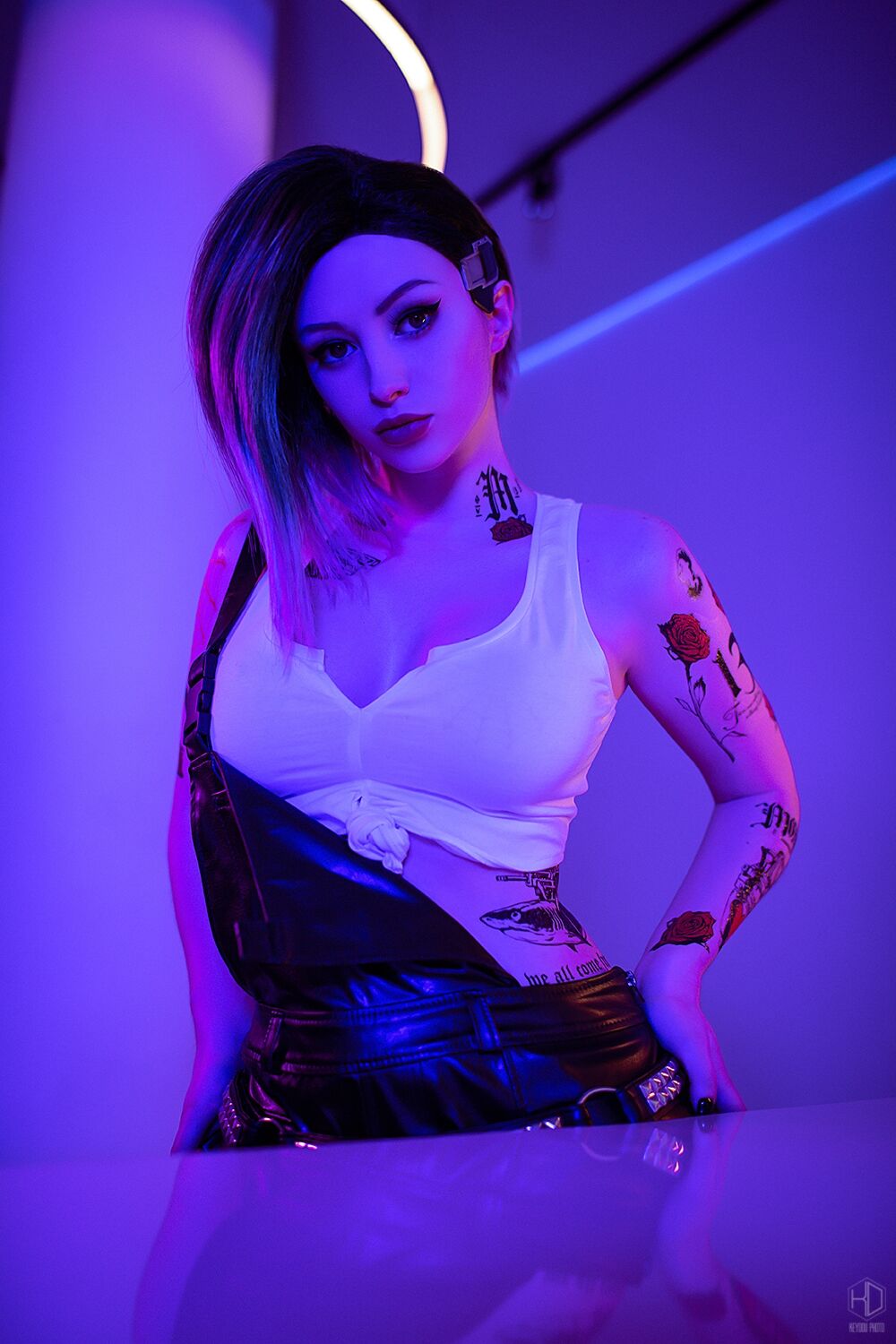 Lady Melamori - Judy Alvarez (Cyberpunk 2077) Full Set + BTS Lady Melamori - Judy Alvarez (Cyberpunk 2077) Full Set + BTS