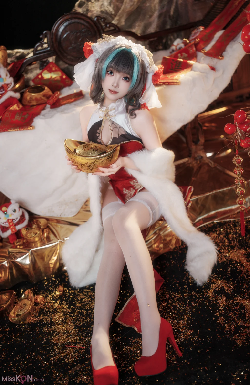 Coser@Bangni Bonnie: Azur Lane Cheshire New Year Cheongsam (81 photos + 8 videos) Coser@Bangni Bonnie: Azur Lane Cheshire New Year Cheongsam (81 photos + 8 videos)