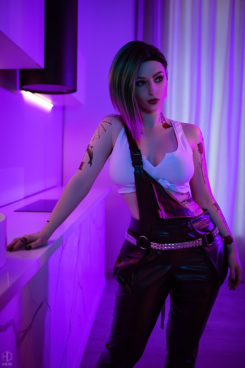 Lady Melamori - Judy Alvarez (Cyberpunk 2077) Full Set + BTS Lady Melamori - Judy Alvarez (Cyberpunk 2077) Full Set + BTS