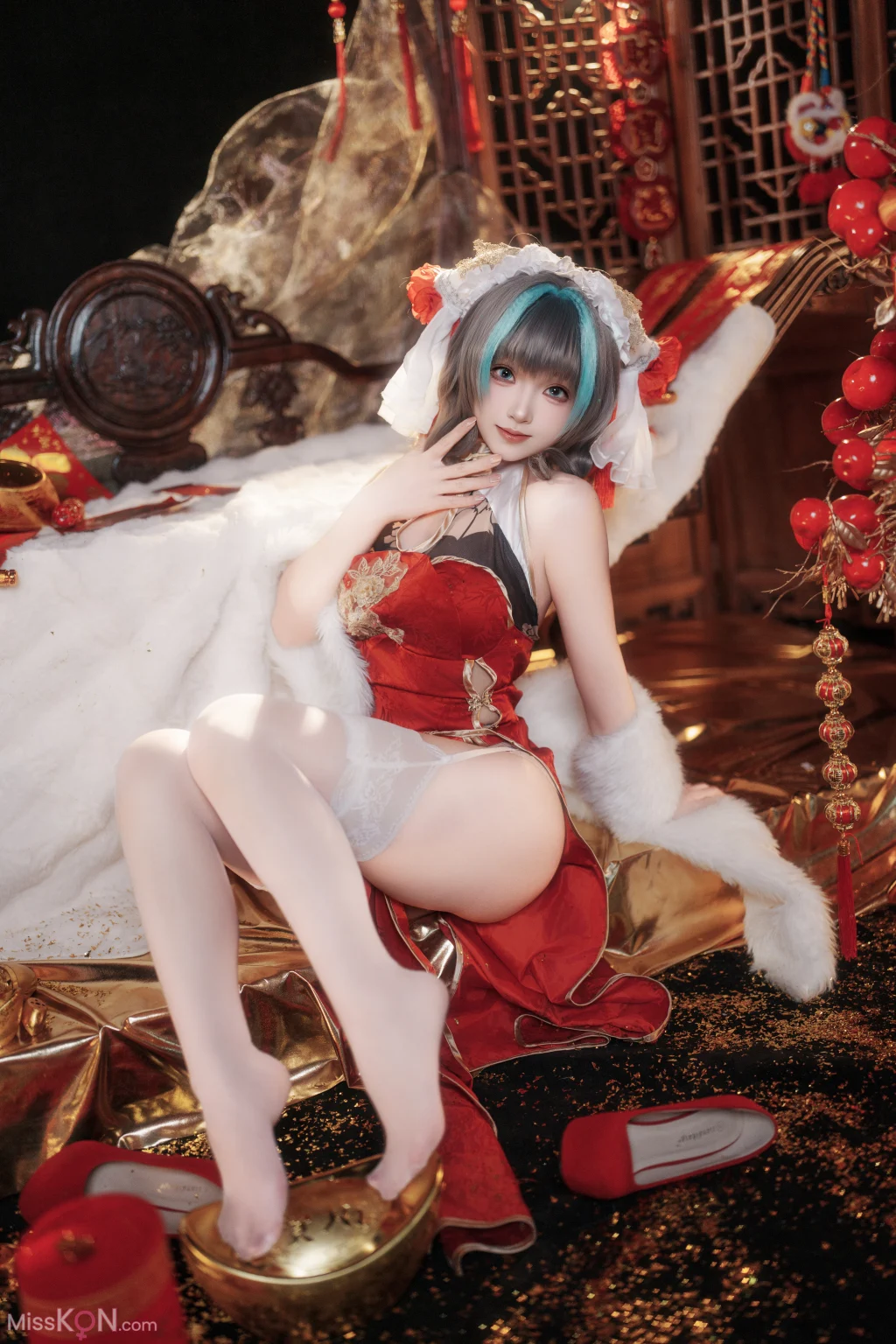 Coser@Bangni Bonnie: Azur Lane Cheshire New Year Cheongsam (81 photos + 8 videos) Coser@Bangni Bonnie: Azur Lane Cheshire New Year Cheongsam (81 photos + 8 videos)