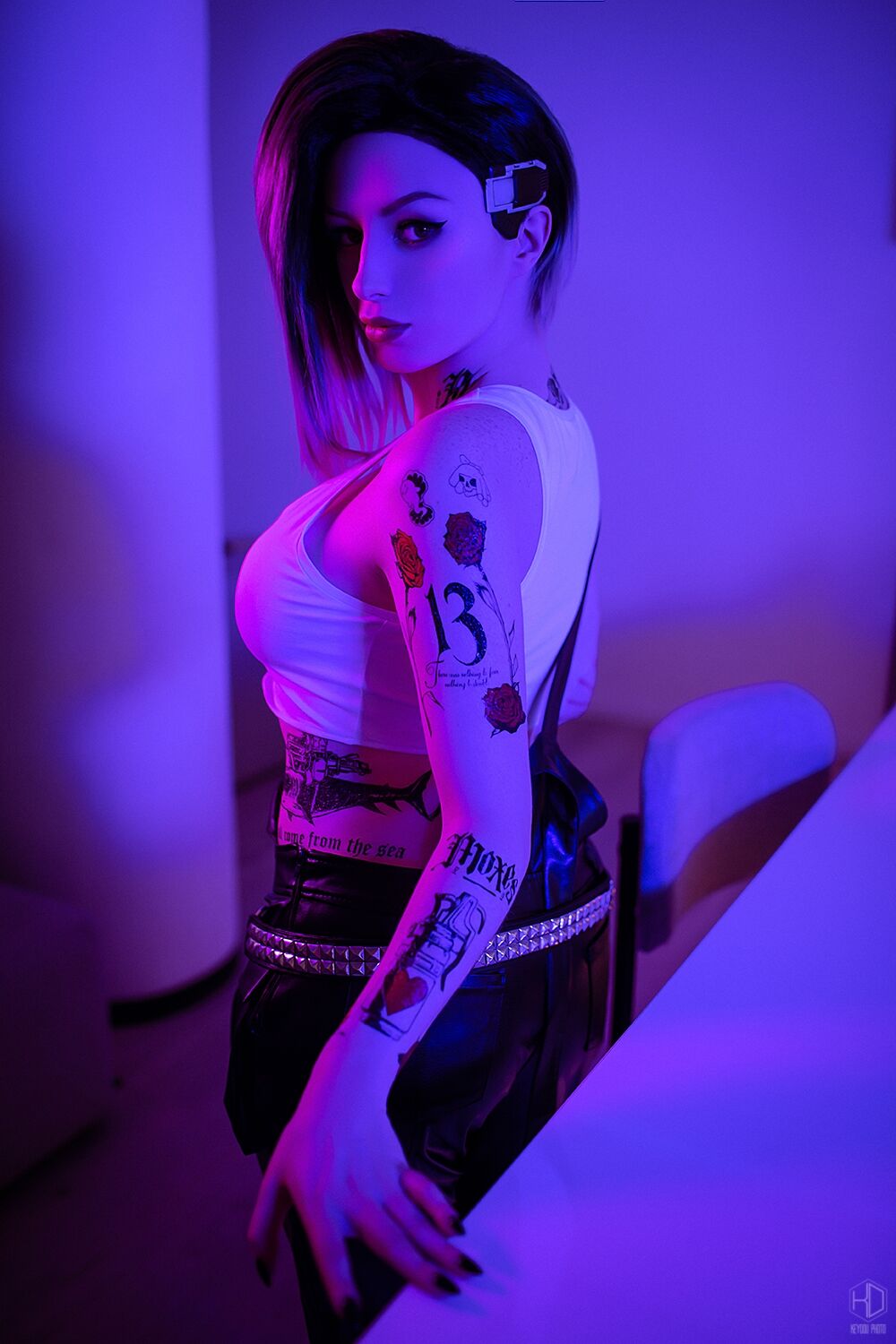 Lady Melamori - Judy Alvarez (Cyberpunk 2077) Full Set + BTS Lady Melamori - Judy Alvarez (Cyberpunk 2077) Full Set + BTS