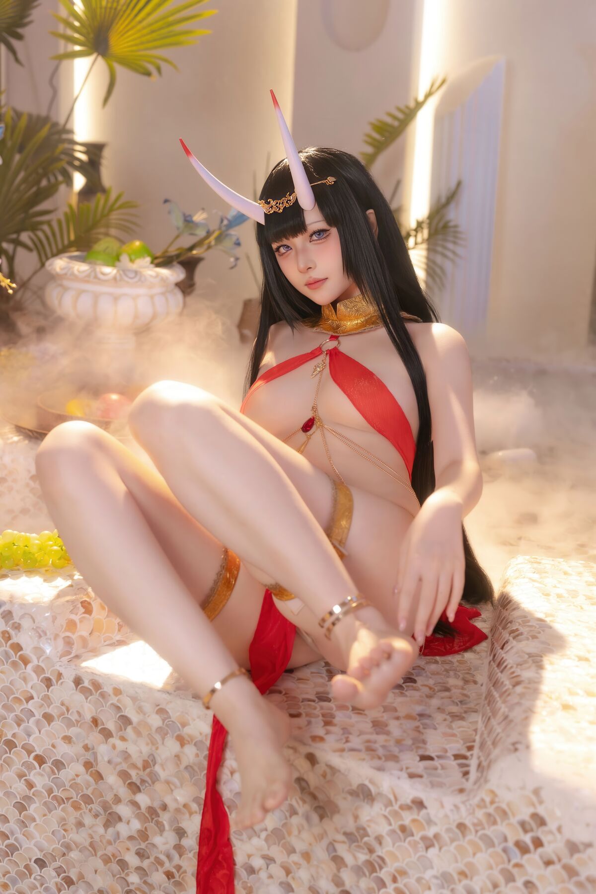 Coser@ Yuyu - Azur Lane Noshiro Red Veil Bath Shadow (81P) Coser@ Yuyu - Azur Lane Noshiro Red Veil Bath Shadow (81P)